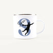 Emaille Tasse mit Namen Handball-Emaille Tasse-famprints-Die Emaille Tasse mit Namen Handball von famprints verbindet sportliche Leidenschaft mit einer persönlichen Note, die Kindern ein echtes Strahlen ins Gesicht zaubert. Jede Tasse wird in Deutschland