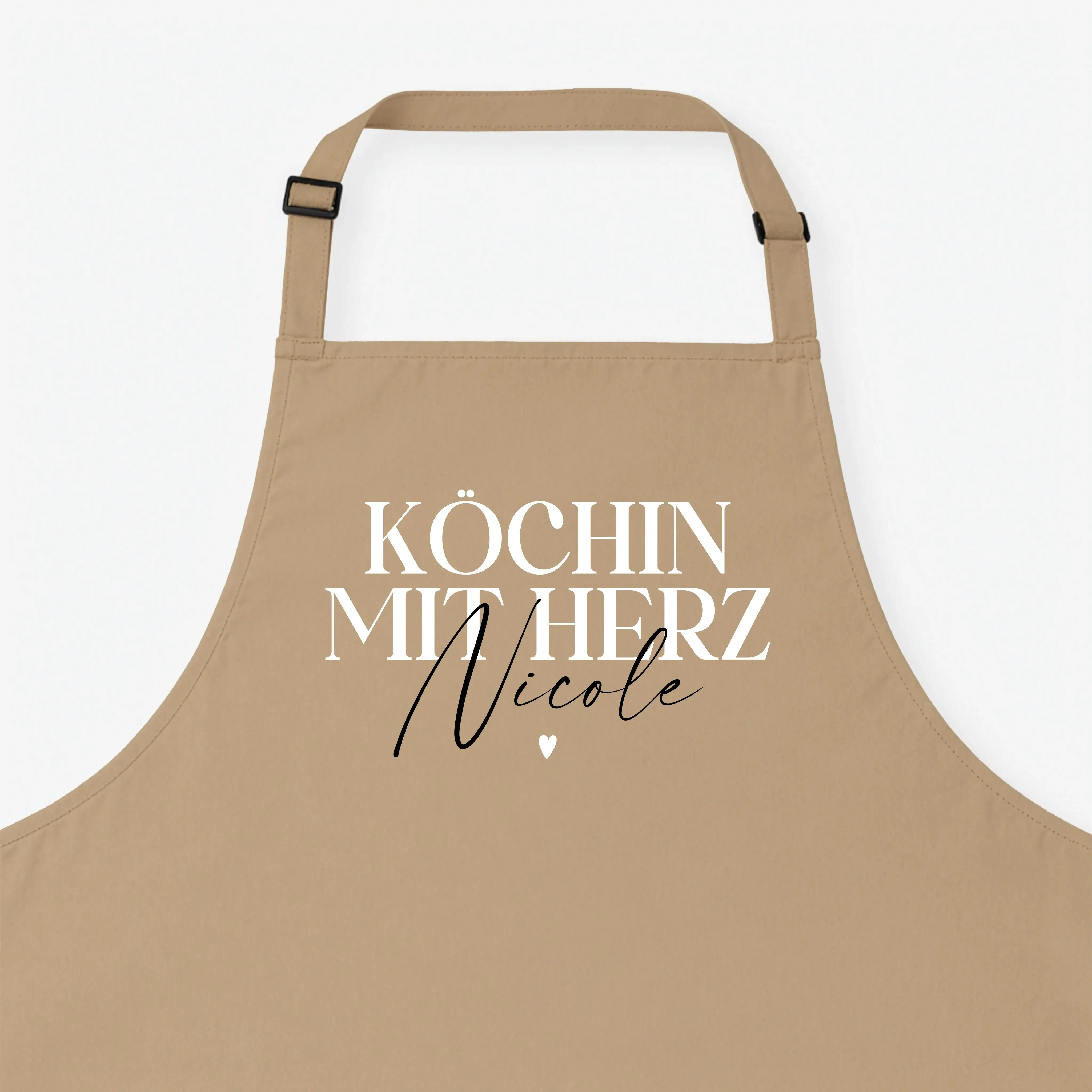 Kochschürze Köchin mit Herz-Kochschürze-famprints-Die Kochschürze Köchin mit Herz von famprints ist mehr als nur ein praktisches Küchenaccessoire. Sie wird zu einem persönlichen Lieblingsstück, das Kochen, Backen und Zubereiten begleitet. Mit deinem Wunsc