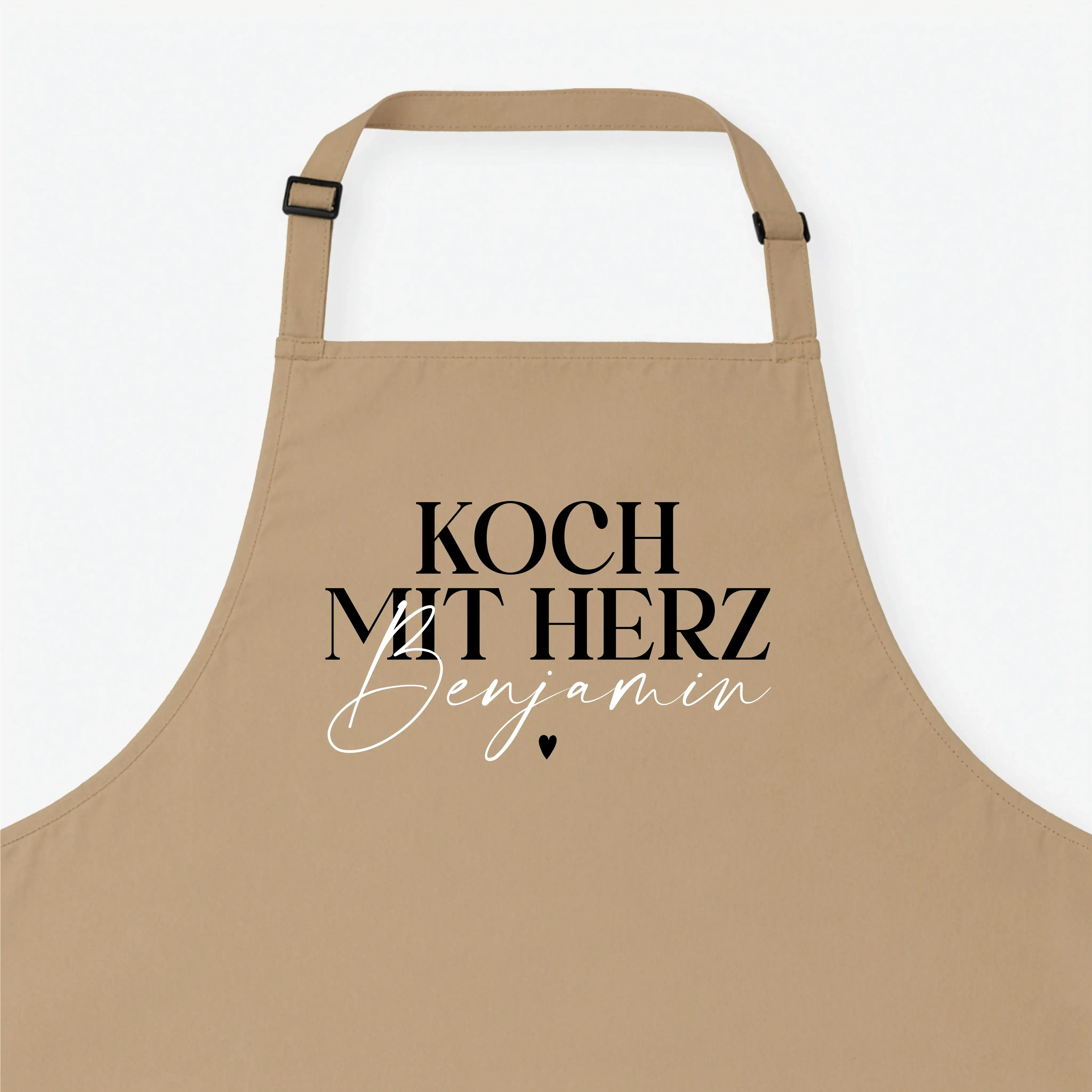 Kochschürze - Kochschürze Koch mit Herz - personalisiert