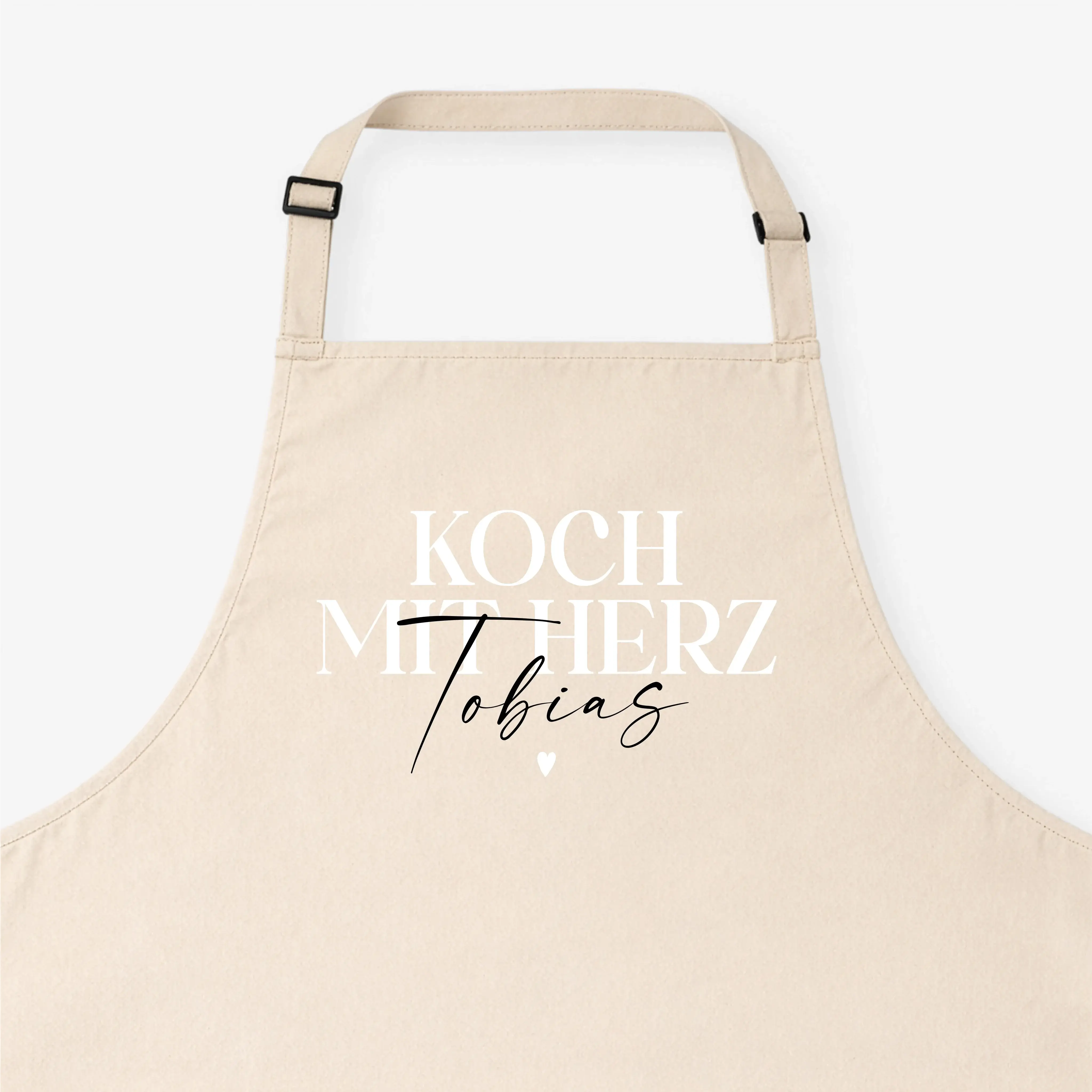 Kochschürze - Kochschürze Koch mit Herz - personalisiert
