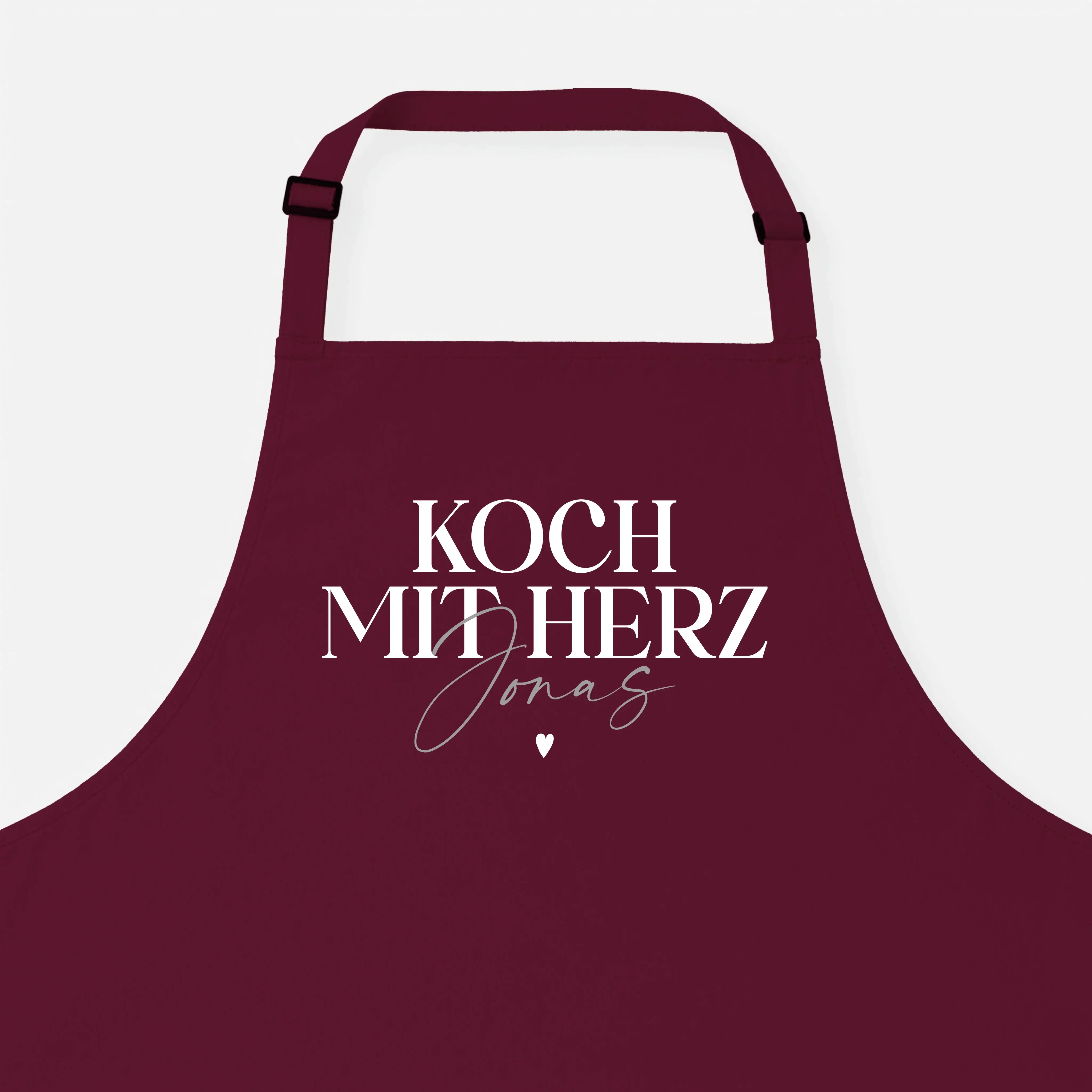 Kochschürze - Kochschürze Koch mit Herz - personalisiert