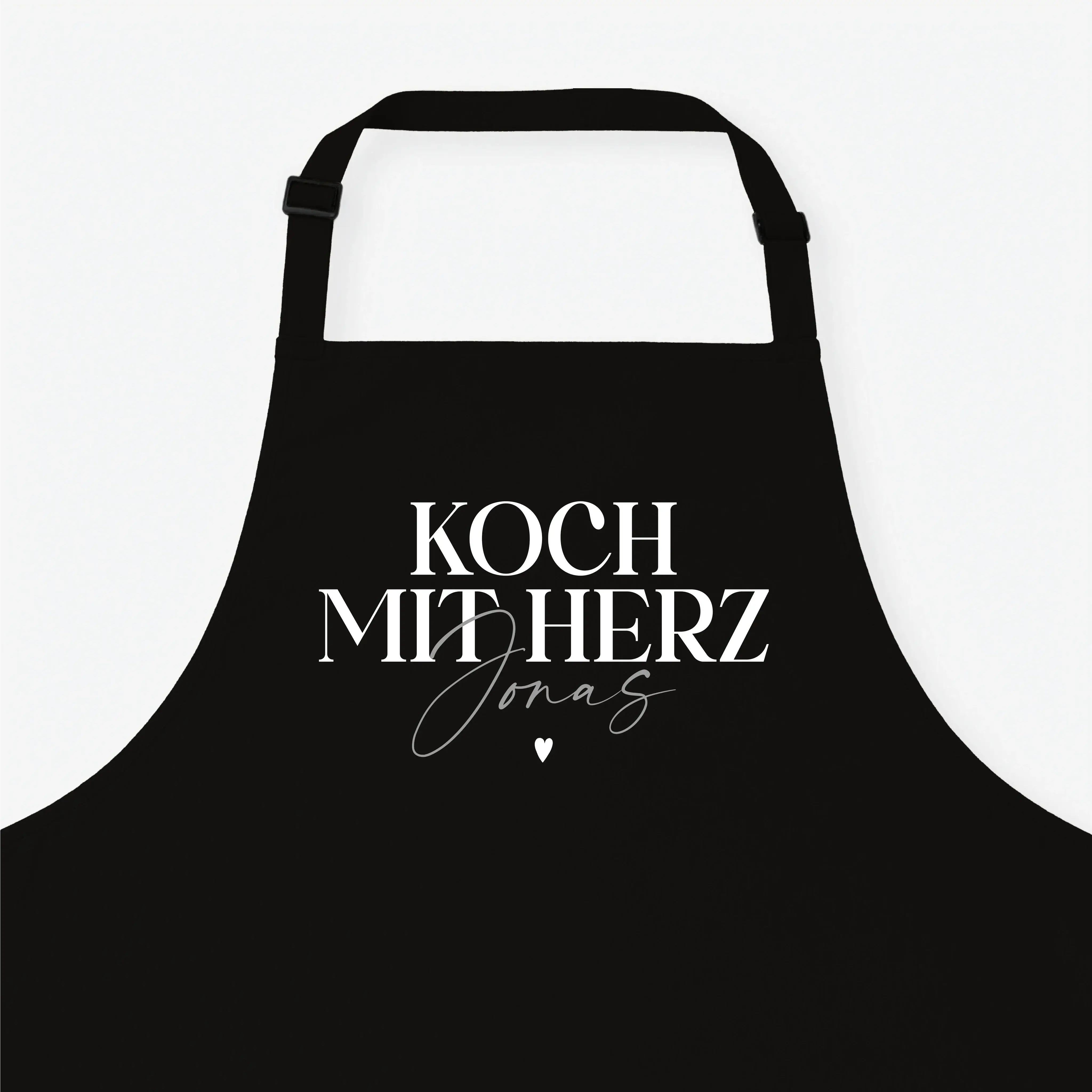 Kochschürze - Kochschürze Koch mit Herz - personalisiert