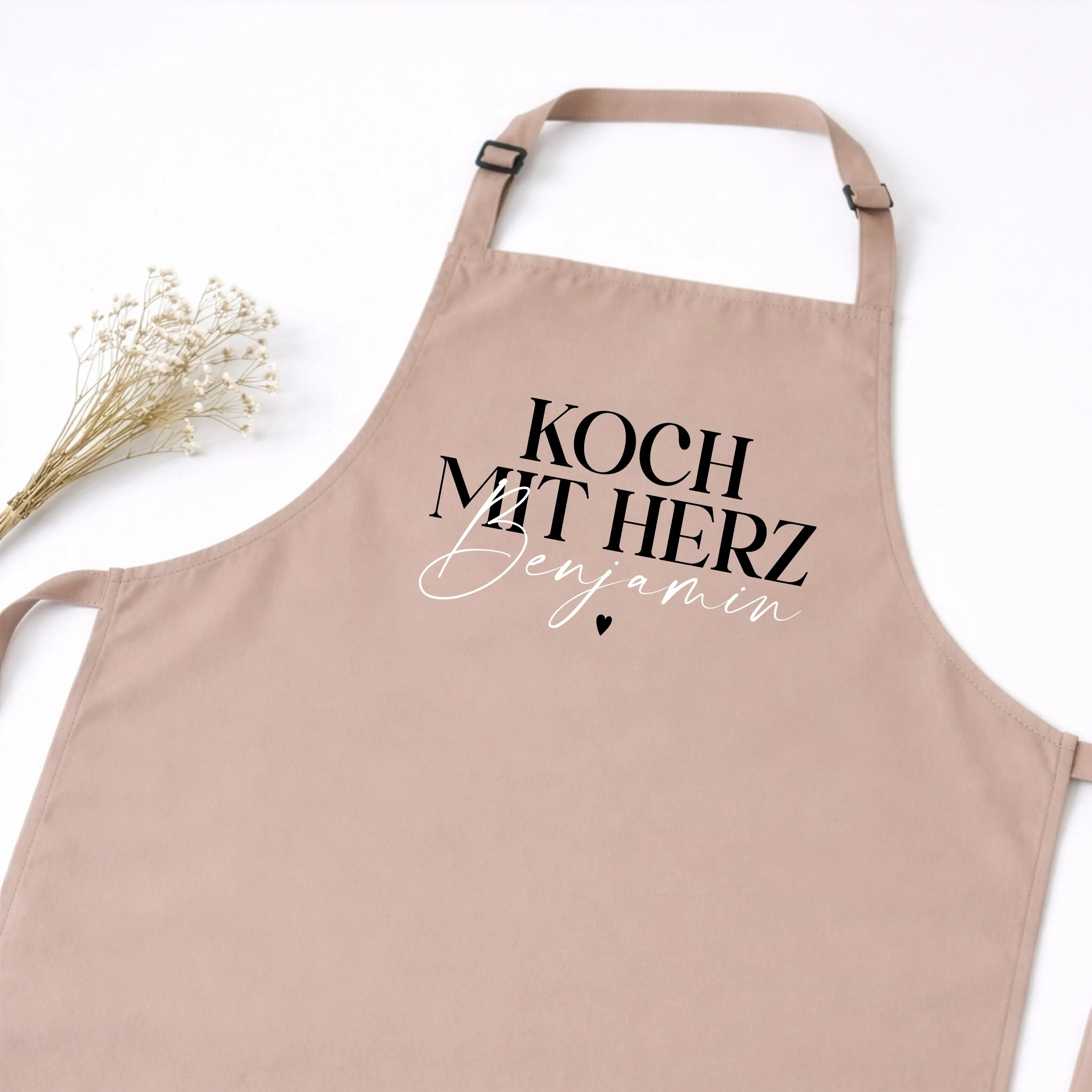 Kochschürze - Kochschürze Koch mit Herz - personalisiert