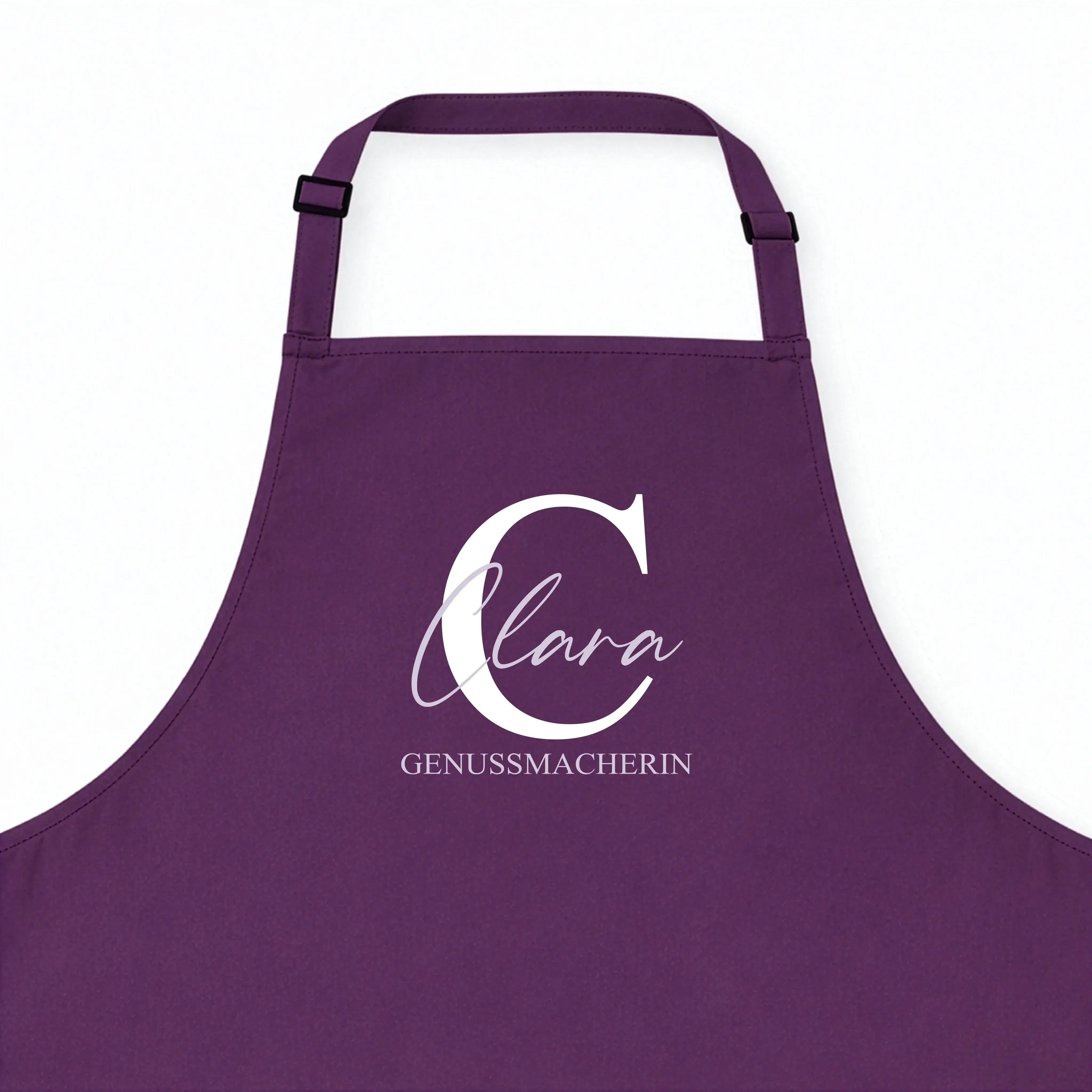 Kochschürze Initial + Text-Kochschürze-famprints-Die Kochschürze Initial + Text von famprints macht aus einem Alltagsprodukt ein persönliches Statement für Küche, Grill oder Backstube. Dein gewähltes Initial bildet den Mittelpunkt des Designs und wird mit