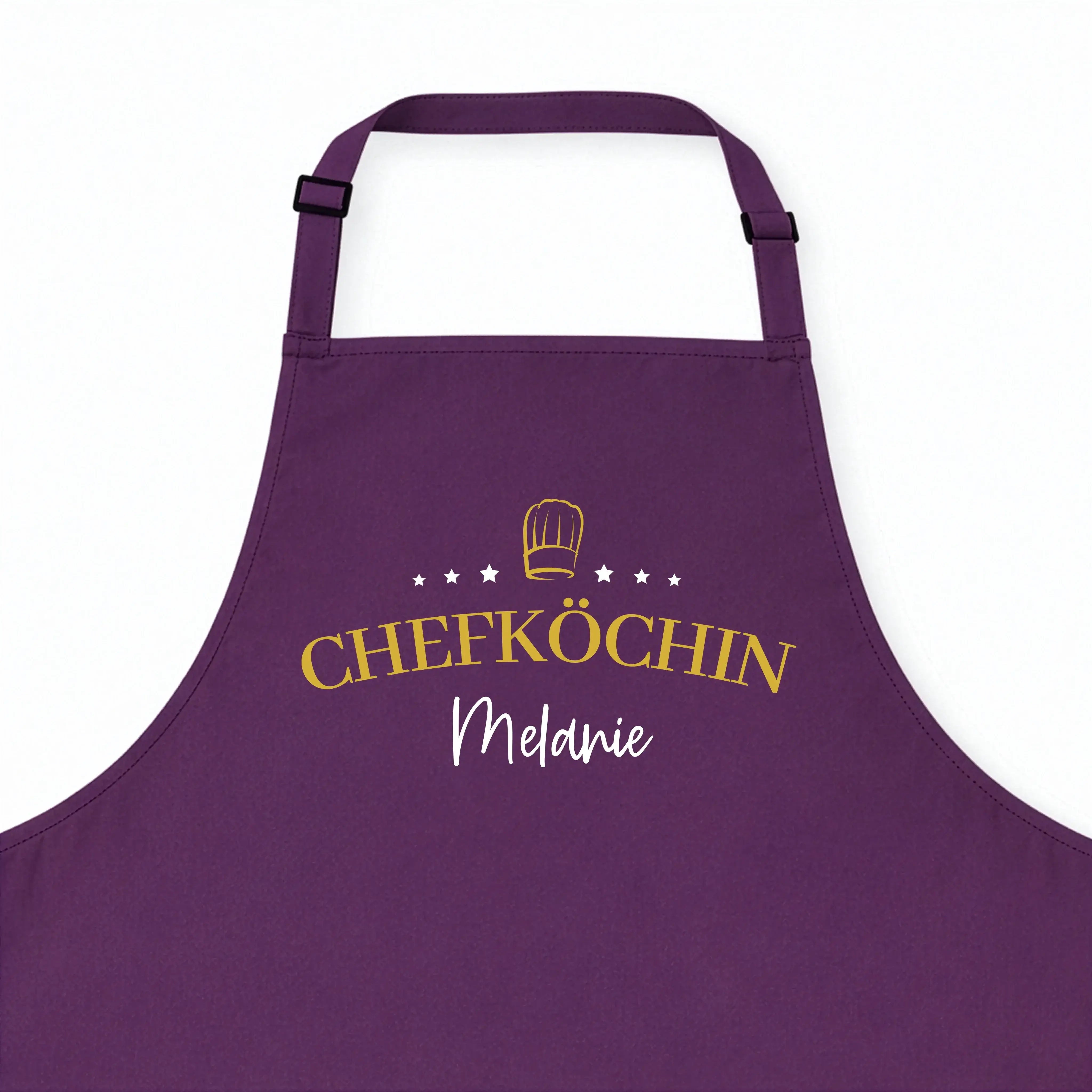 Kochschürze Chefköchin Sterne-Kochschürze-famprints-Diese Kochschürze Chefköchin Sterne ist mehr als ein praktisches Küchenaccessoire. Sie macht aus jedem Kochmoment ein persönliches Statement. Das Design kombiniert den eleganten Schriftzug Chefköchin mit