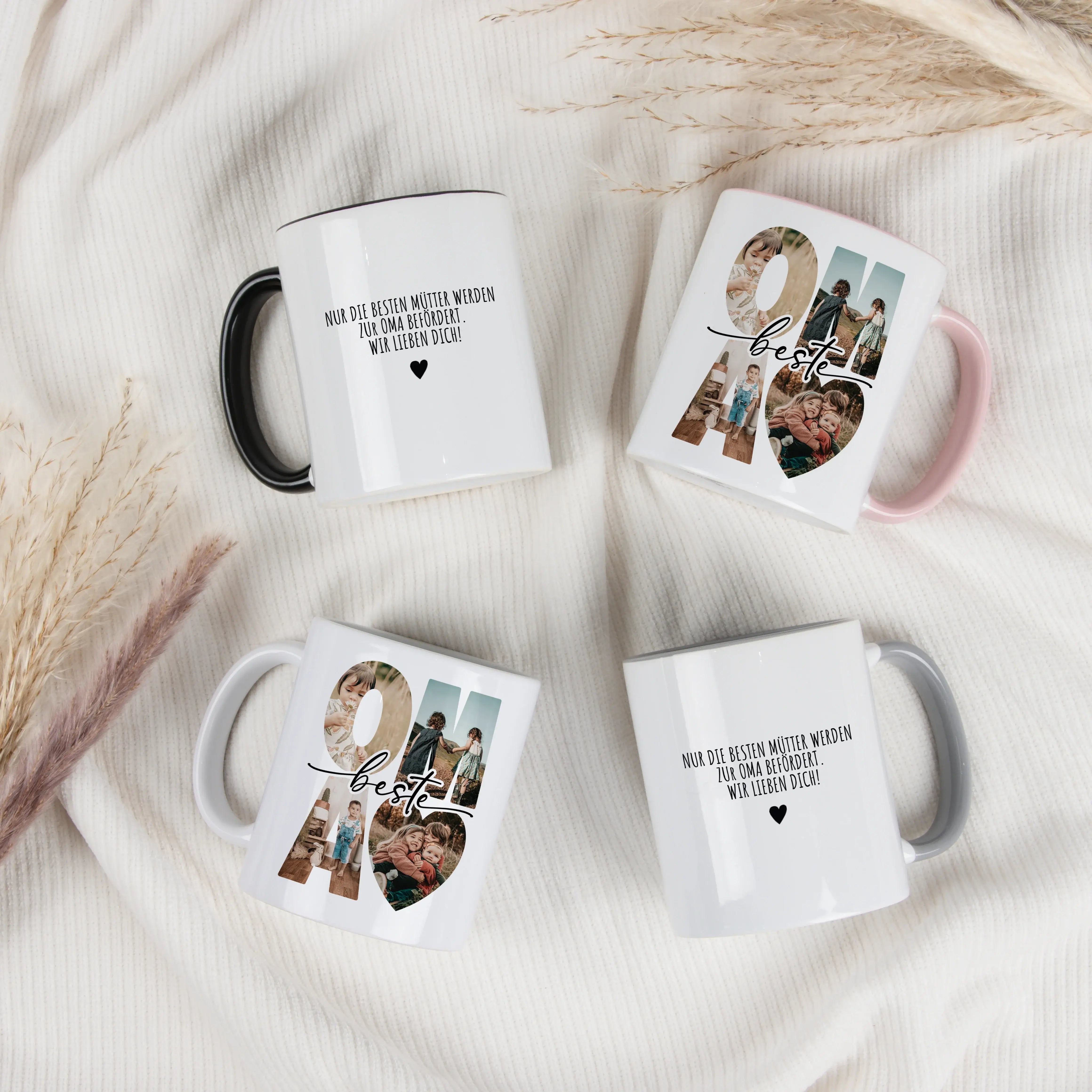 Tasse beste Oma - Keramik Tasse - famprints - Entdecke die Tasse "bester Oma" – das perfekte Geschenk, das sofort Freude bereitet und ein Lächeln auf das Gesicht deiner Oma zaubert. Mit dieser personalisierten Keramiktasse schaffst du eine emotionale Verb