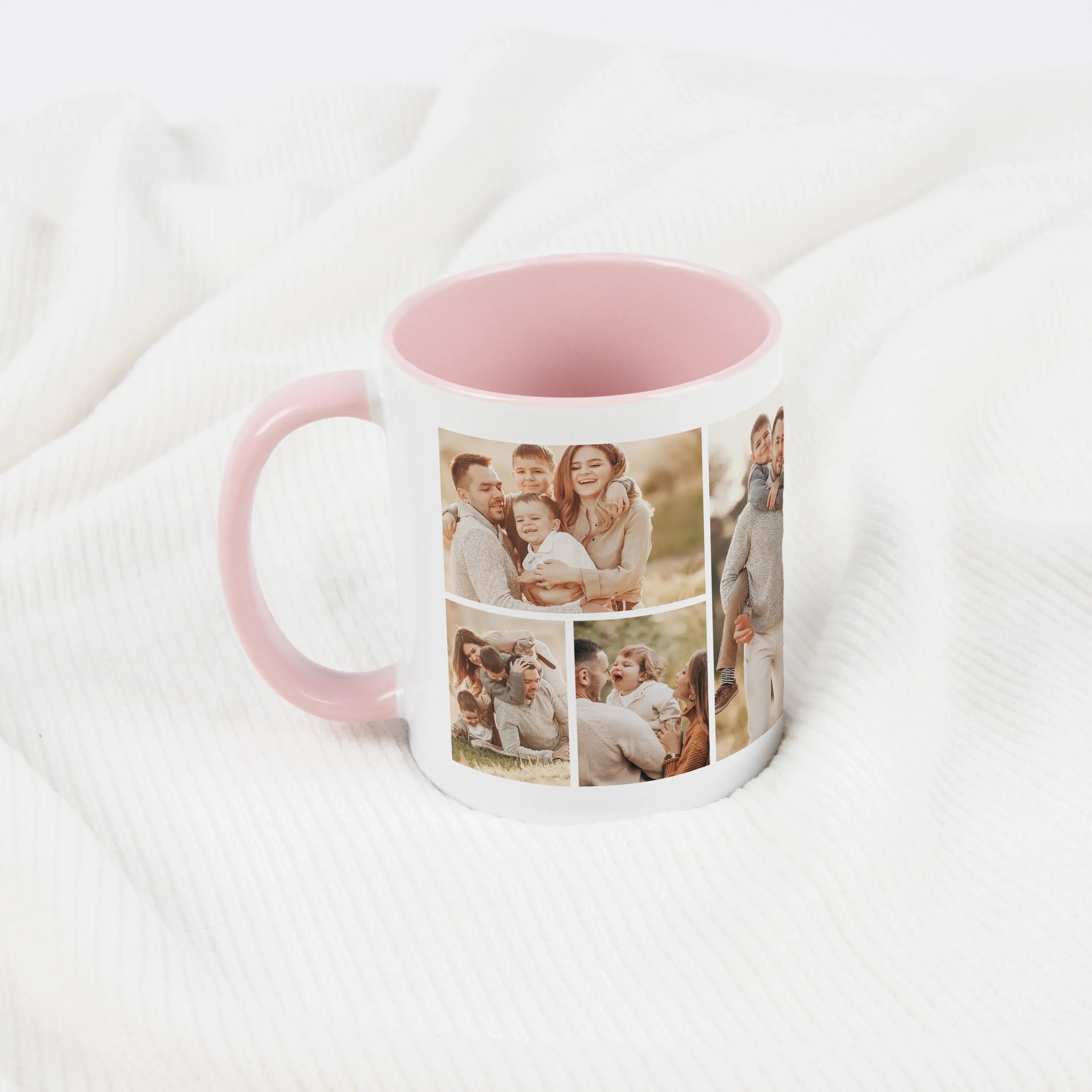 Tasse Foto Seven-Keramik Tasse-Keramik Tasse-Die Tasse Foto Seven von famprints macht aus deinen Lieblingsmomenten eine persönliche Fotocollage für jeden Tag. Du gestaltest eine individuelle Fototasse mit sieben eigenen Bildern und verwandelst sie in ein