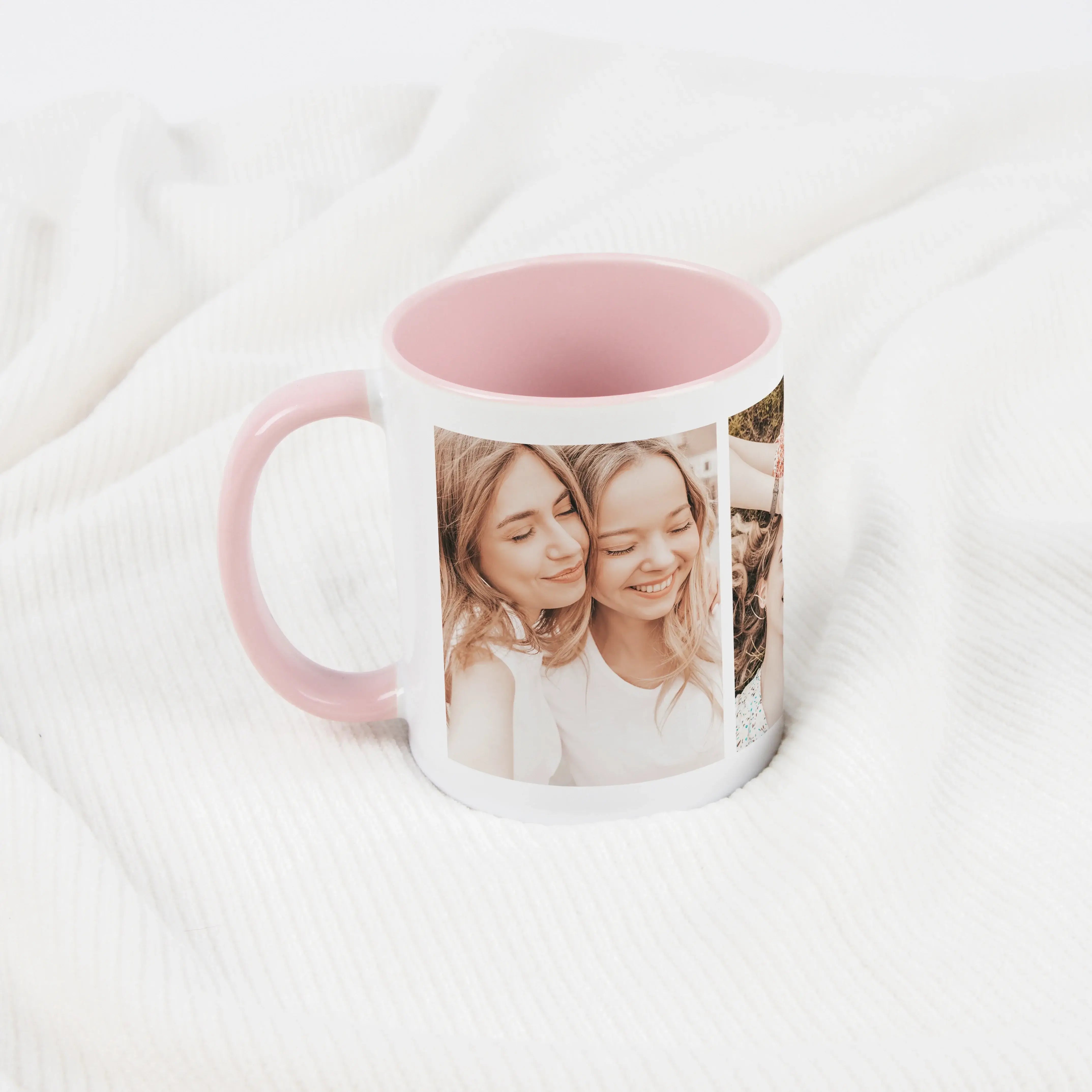 Tasse Foto Three-Keramik Tasse-famprints-Die Tasse Foto Three von famprints verwandelt deine schönsten Momente in eine persönliche Fototasse mit Charakter. Gestalte deine individuelle Kaffeetasse ganz einfach mit drei eigenen Bildern und erstelle eine har