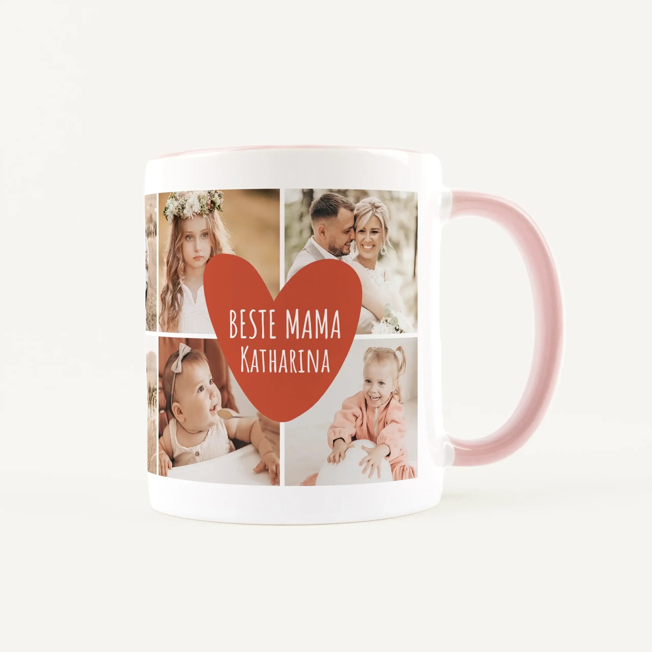Tasse Foto beste Mama-Keramik Tasse-famprints-Tasse Foto beste Mama ist mehr als nur eine Fototasse – sie ist dein persönliches Geschenk für einen ganz besonderen Menschen. Gestalte die Keramiktasse mit 10 eigenen Fotos und erschaffe eine individuelle Col