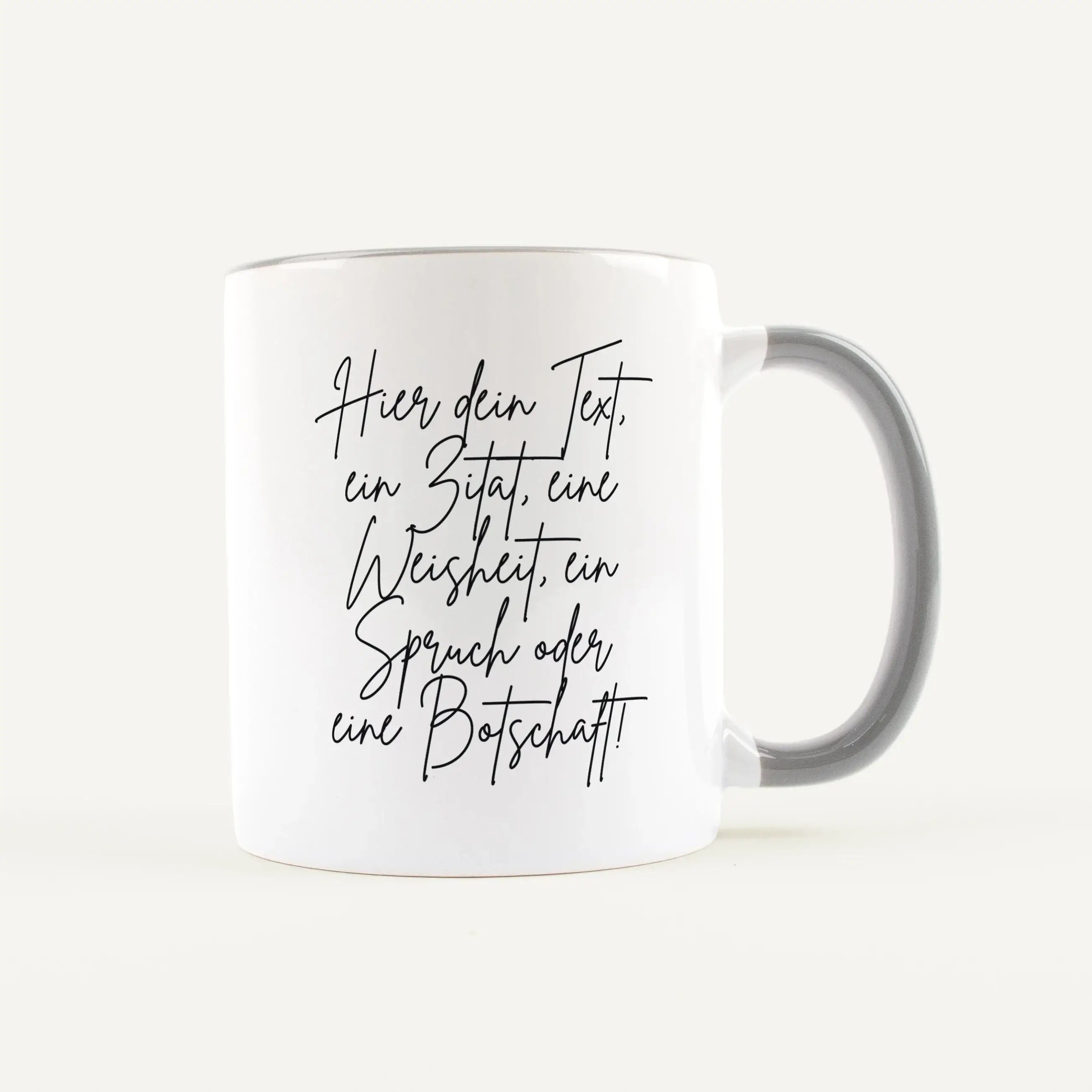 Tasse mit Text-Keramik Tasse-famprints-Tasse mit Text von famprints ist mehr als nur ein Becher für Kaffee oder Tee. Du gestaltest sie mit deinem eigenen Spruch, Namen oder einer persönlichen Botschaft und machst daraus ein echtes Unikat. Ob liebevolle Wo