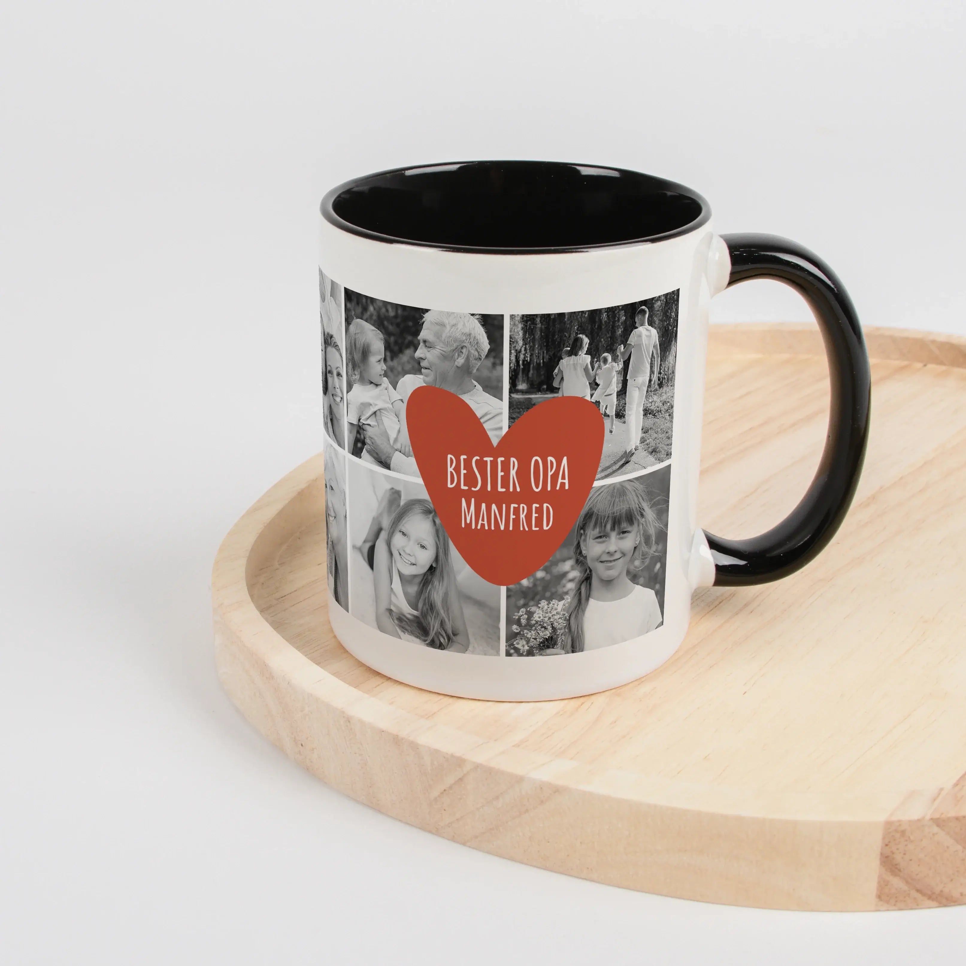 Tasse Foto bester Opa-Keramik Tasse-famprints-Tasse Foto bester Opa ist mehr als nur ein Becher für den Morgenkaffee. Bei famprints gestaltest du eine persönliche Fototasse, die deinem Opa zeigt, wie wichtig er dir ist. Du kannst bis zu 10 eigene Fotos ho