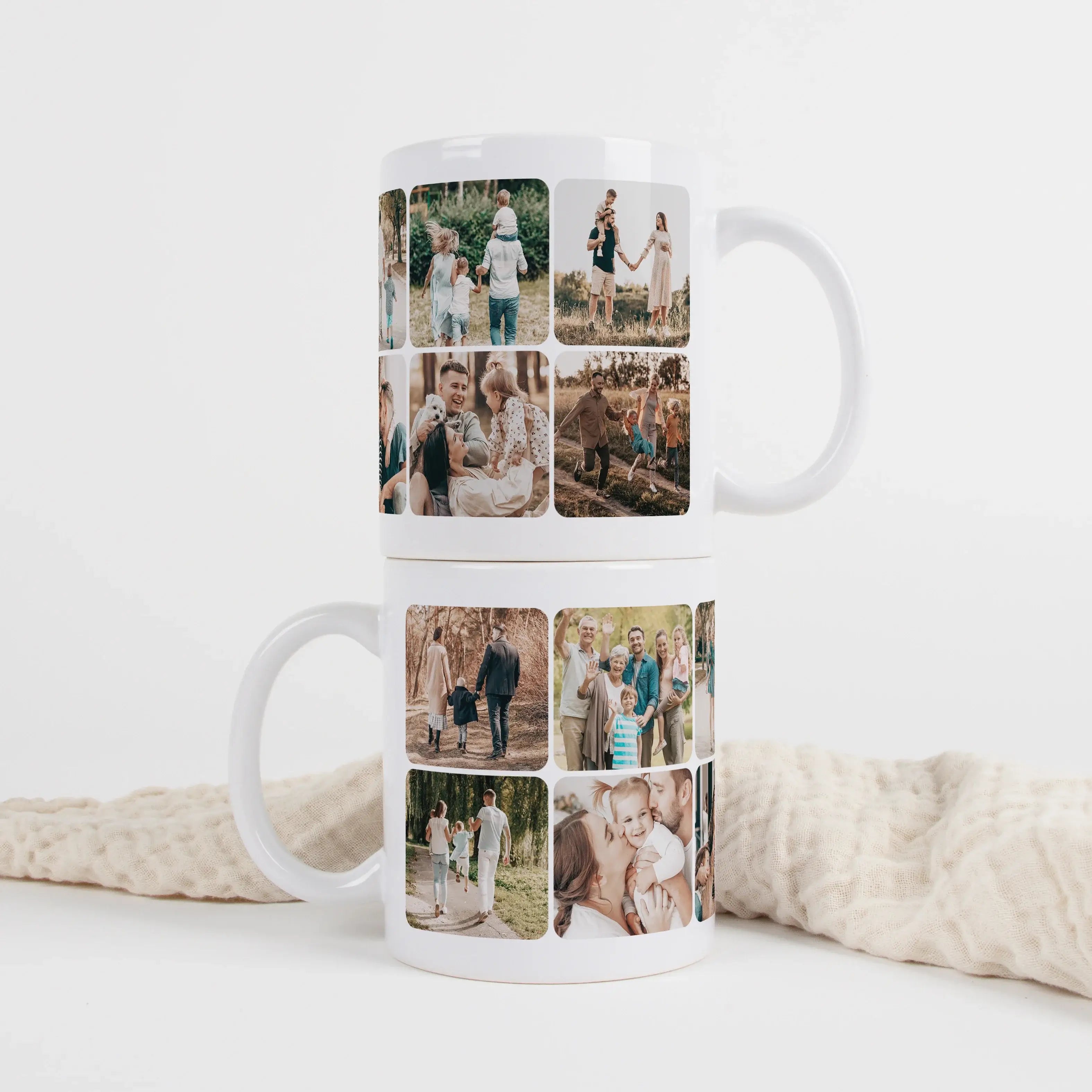 Fototasse Multi-Keramik Tasse-famprints-Die Fototasse Multi von famprints macht aus deinen Lieblingsbildern ein persönliches Alltagsprodukt. Gestalte deine eigene Foto Tasse mit bis zu 10 Bildern und erstelle eine individuelle Fotocollage, die deine schön