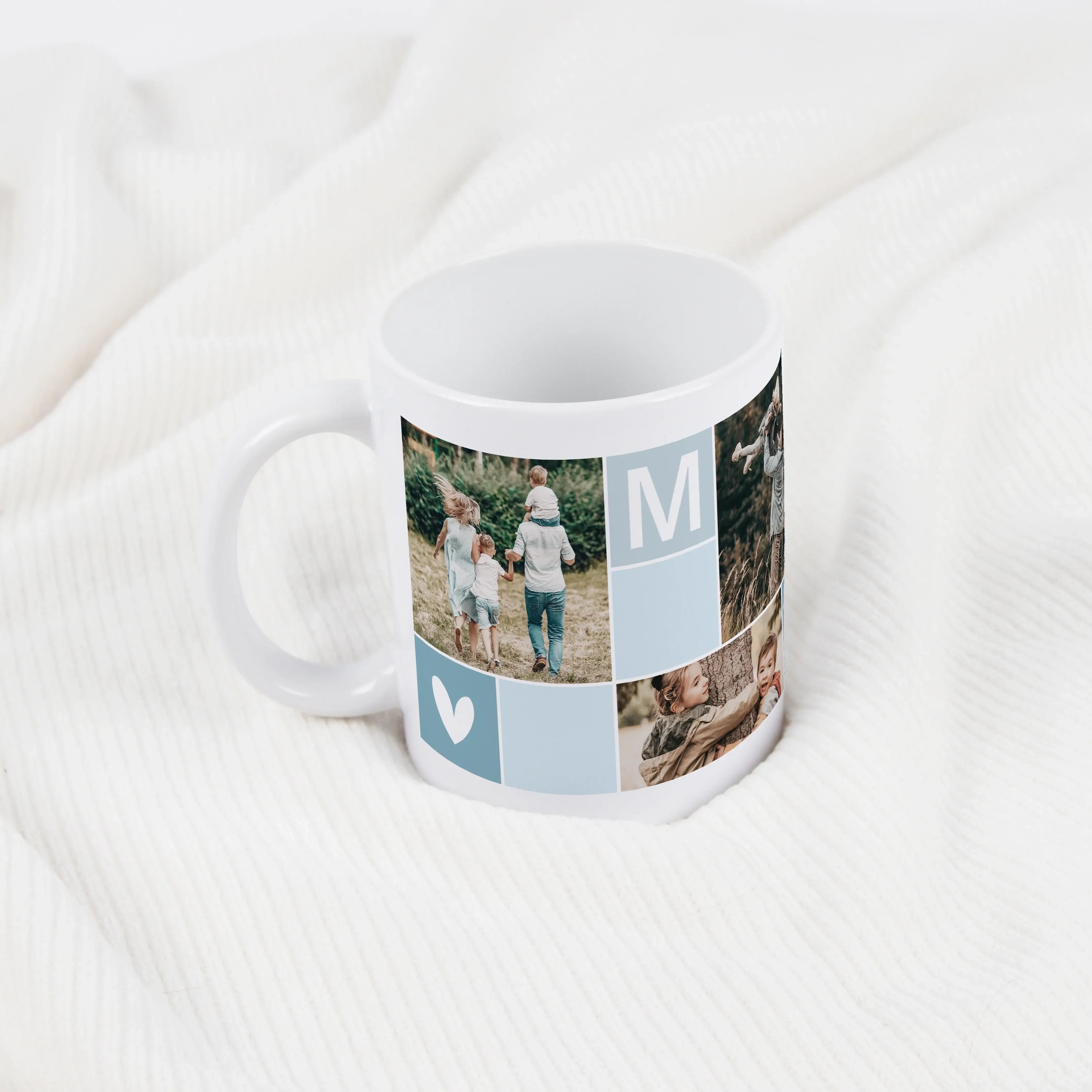 Fototasse Mama-Keramik Tasse-famprints-Die Fototasse Mama von famprints macht aus besonderen Momenten ein persönliches Geschenk. Du gestaltest sie ganz einfach selbst mit bis zu fünf eigenen Fotos und erschaffst damit eine individuelle Erinnerung für den