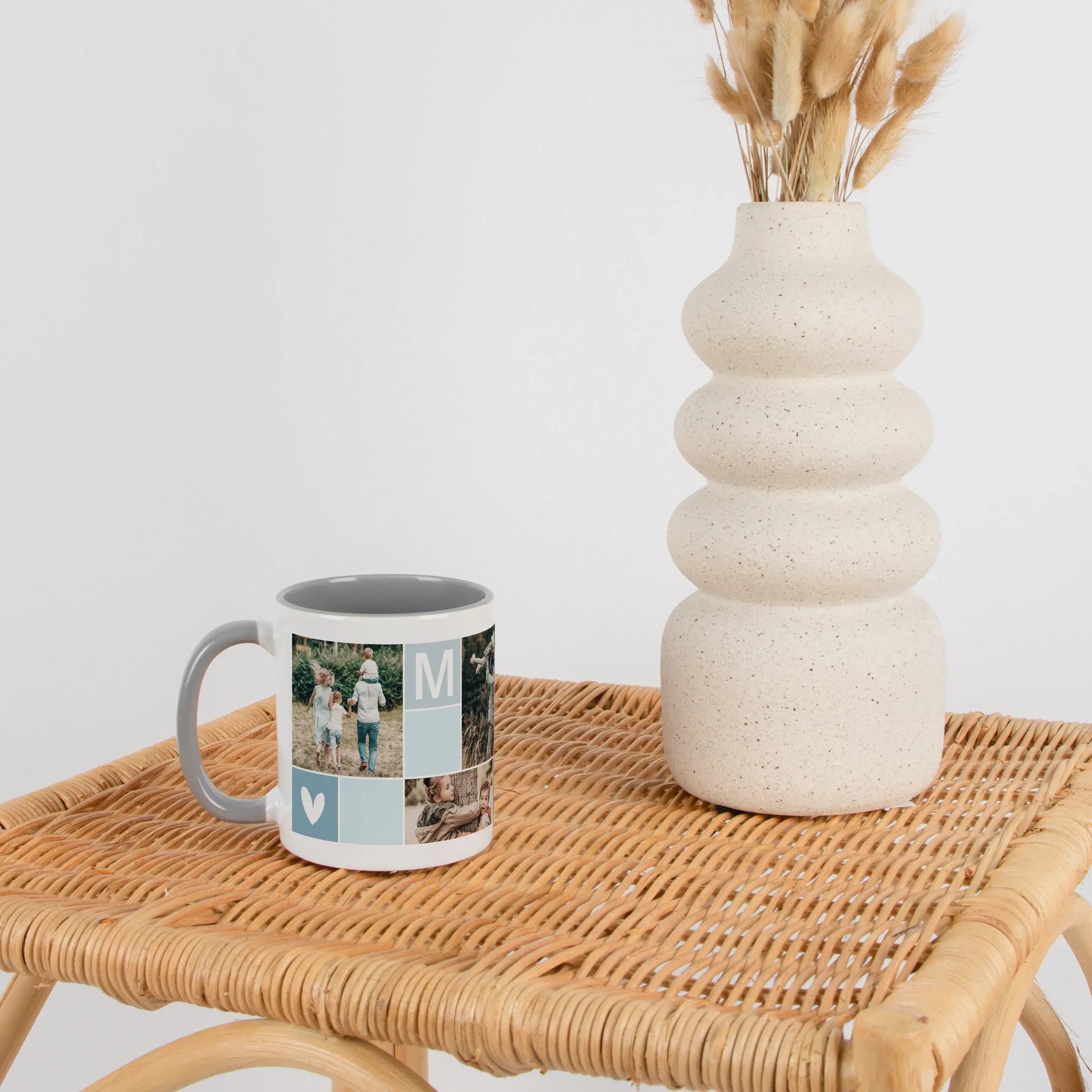 Fototasse Mama-Keramik Tasse-famprints-Die Fototasse Mama von famprints macht aus besonderen Momenten ein persönliches Geschenk. Du gestaltest sie ganz einfach selbst mit bis zu fünf eigenen Fotos und erschaffst damit eine individuelle Erinnerung für den