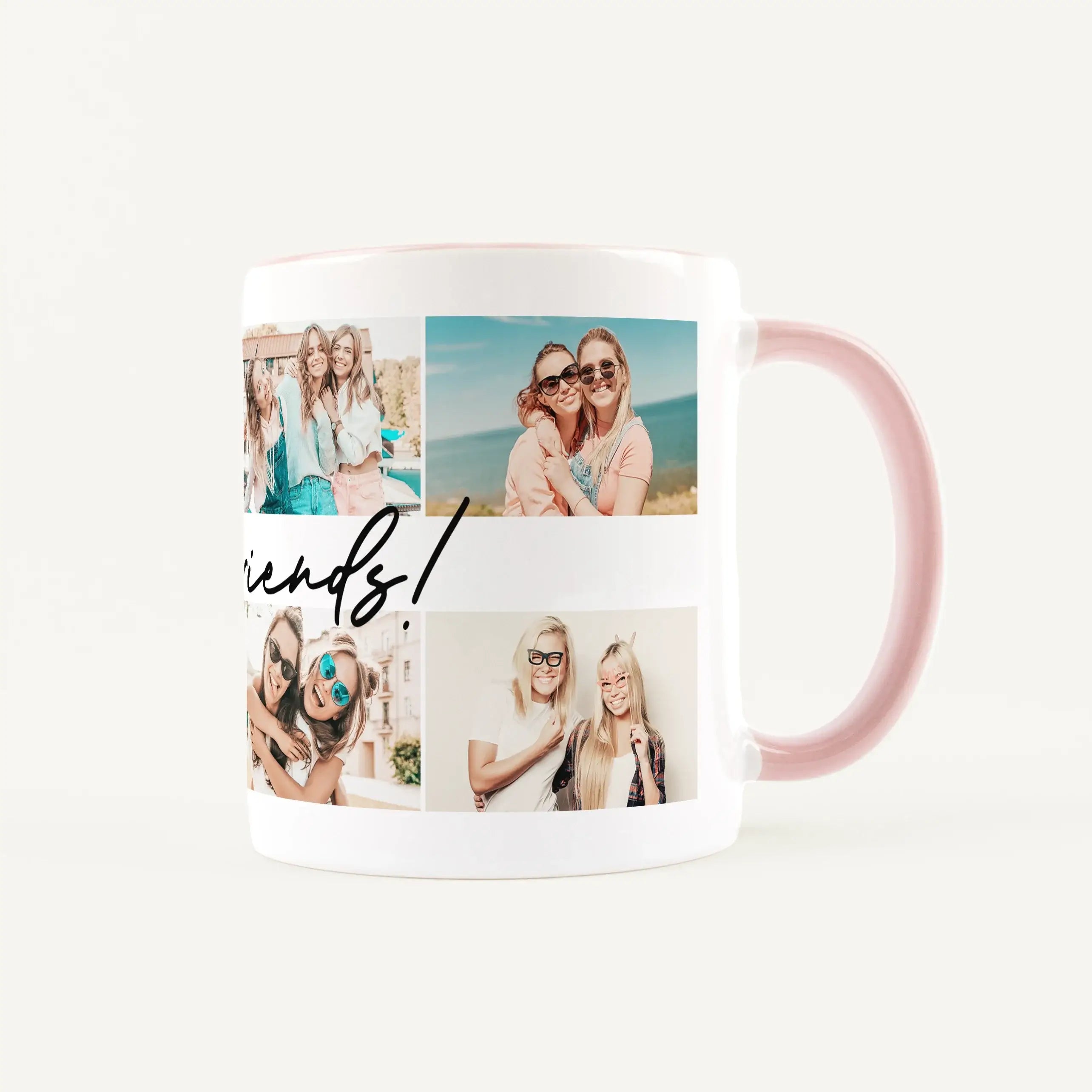 Fototasse Center Text-Keramik Tasse-famprints-Die Fototasse Center Text von famprints ist eine persönliche Tasse, die deine Lieblingsmomente sichtbar macht. Du gestaltest sie mit bis zu 8 Fotos und ergänzt in der Mitte deinen eigenen Text. So entsteht ein