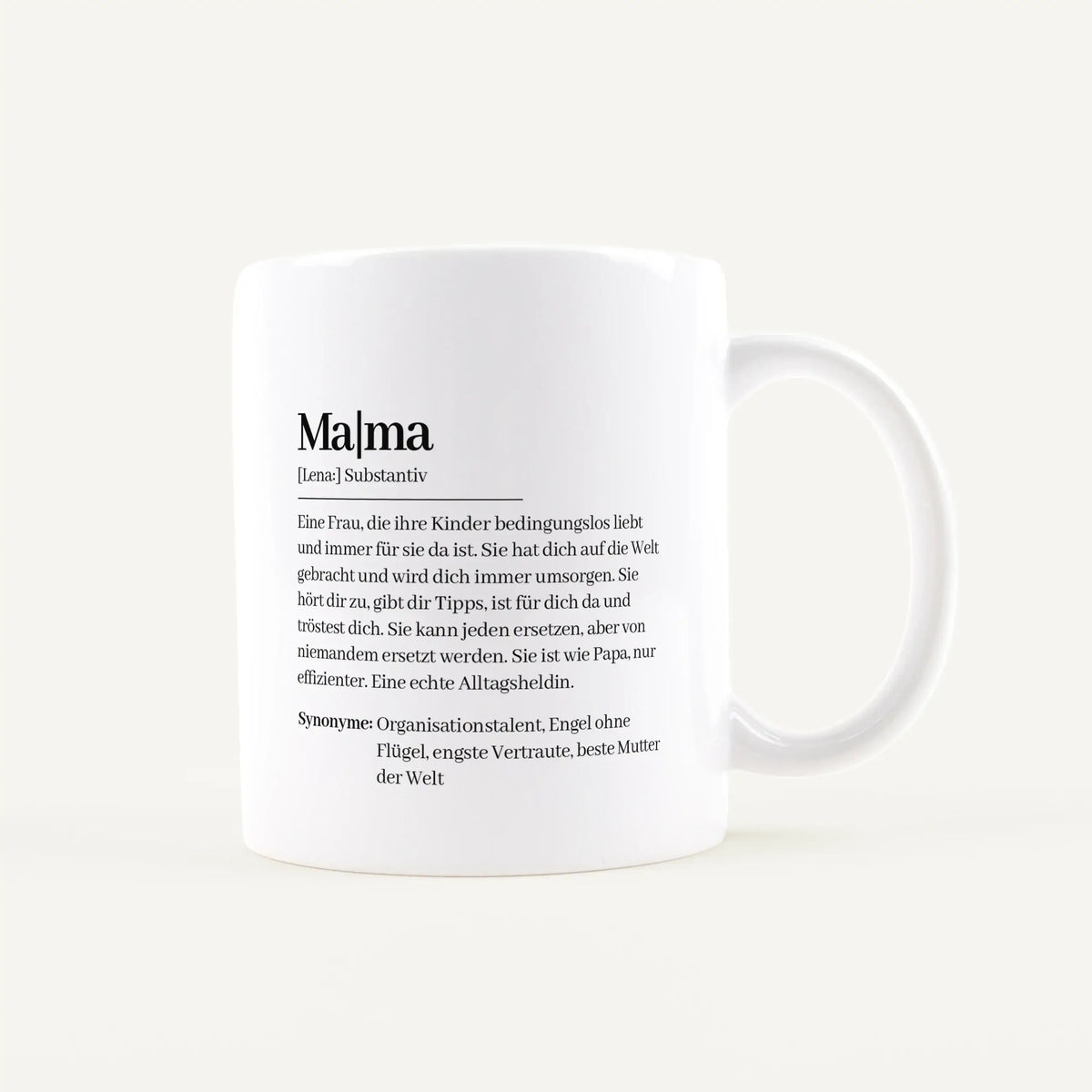 Tasse Definition Mama-Keramik Tasse-famprints-personalisiertes-Geschenk