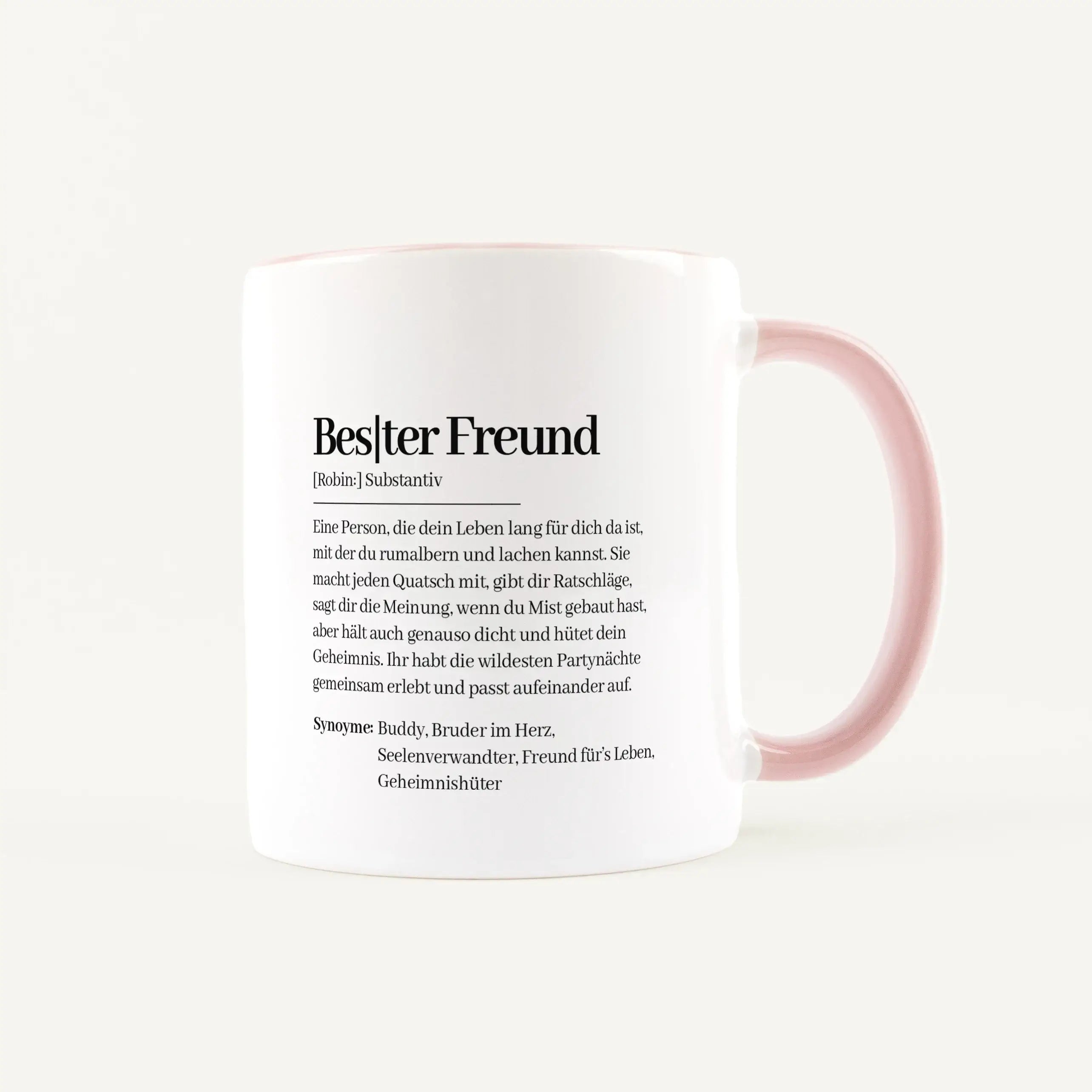 Tasse Definition Bester Freund-Keramik Tasse-famprints-Die Tasse Definition Bester Freund von famprints ist eine persönliche Geschenkidee für Menschen, die nicht einfach irgendetwas verschenken möchten. Das Design im Duden Stil beschreibt auf liebevolle W