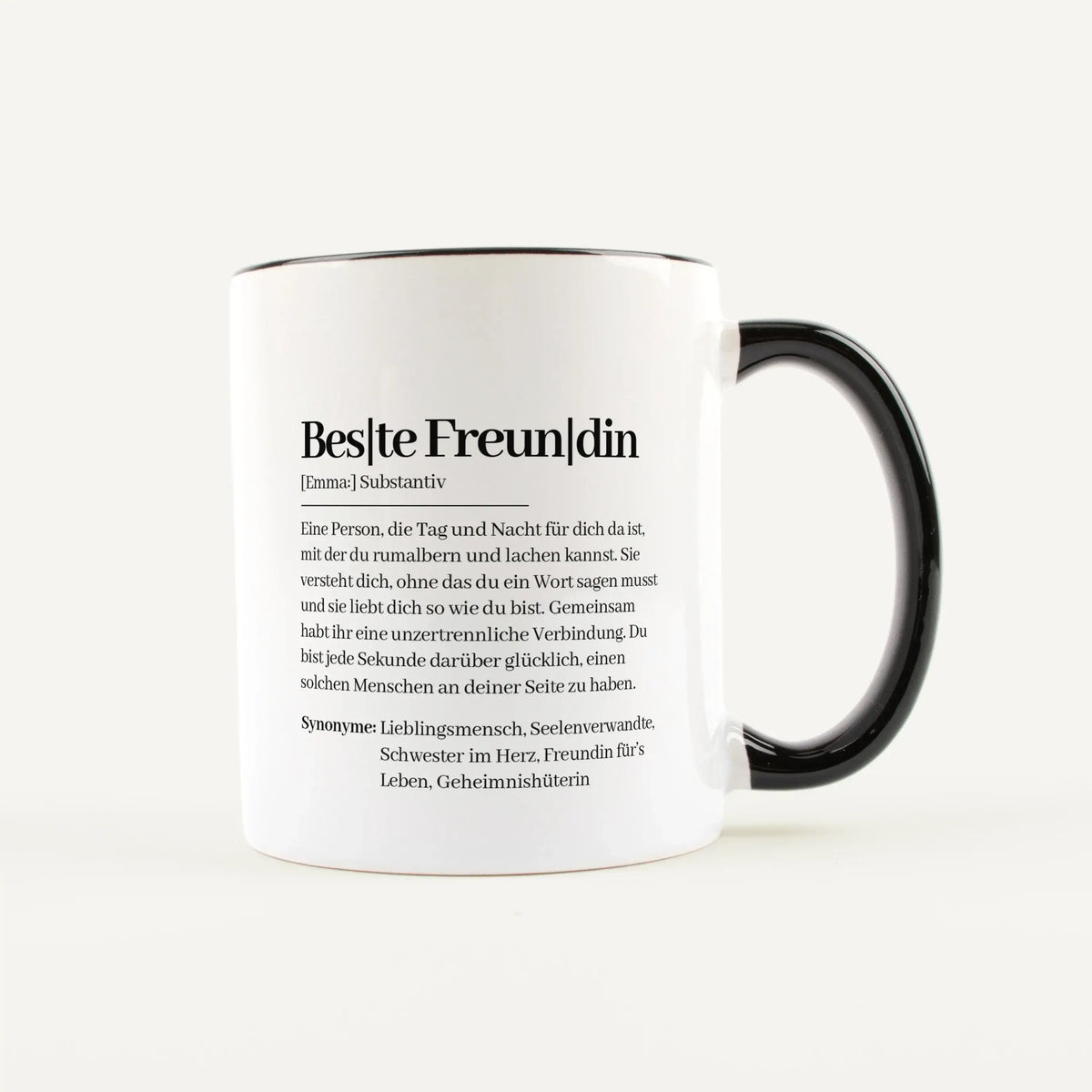 Tasse Definition Beste Freundin-Keramik Tasse-famprints-personalisiertes-geschenk