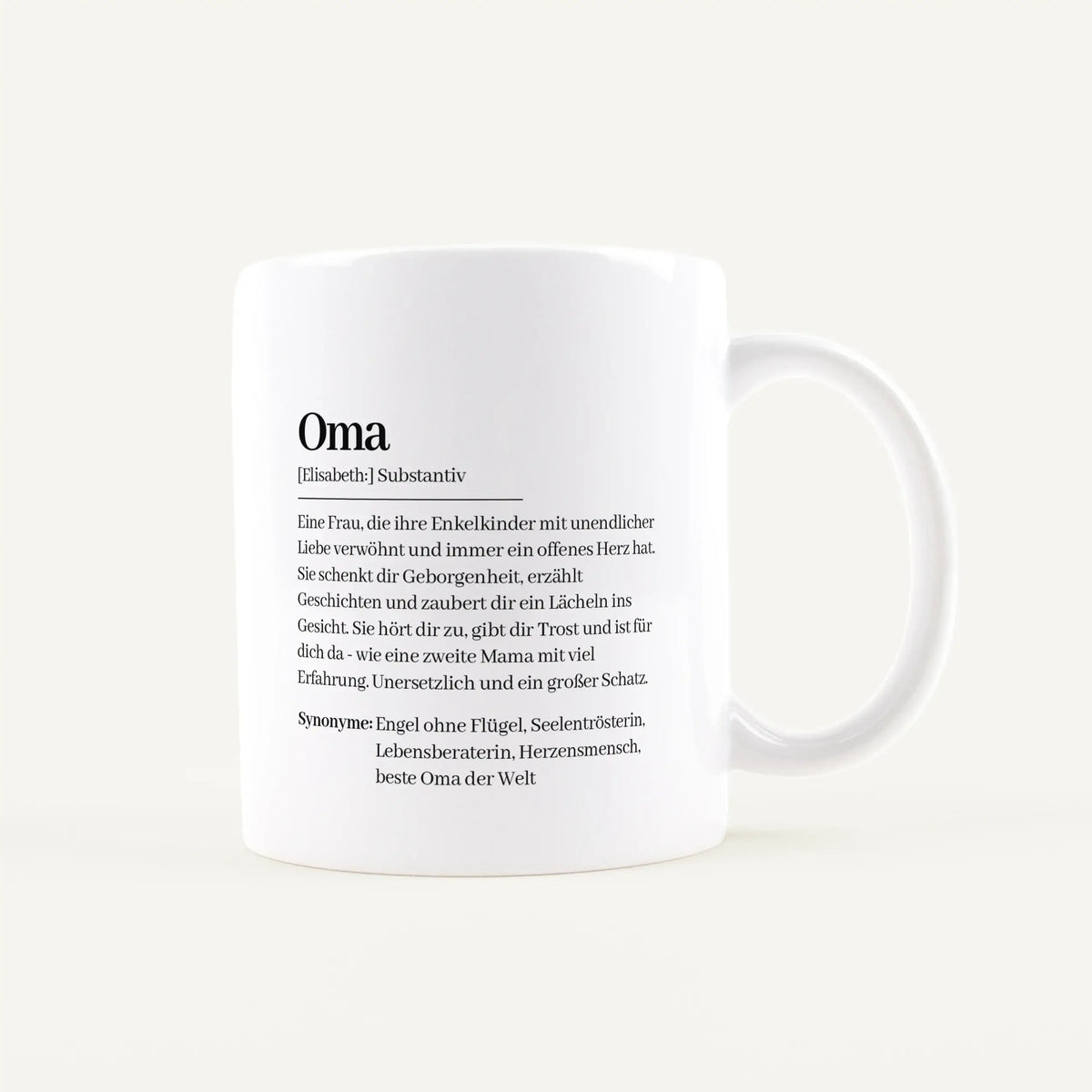Tasse Definition Oma-Keramik Tasse-famprints-personalisiertes-Geschenk