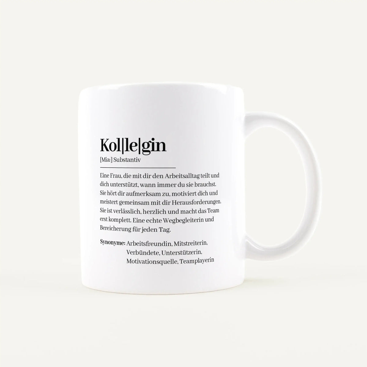 Tasse Definition Kollegin-Keramik Tasse-famprints-Personalisierte-geschenk