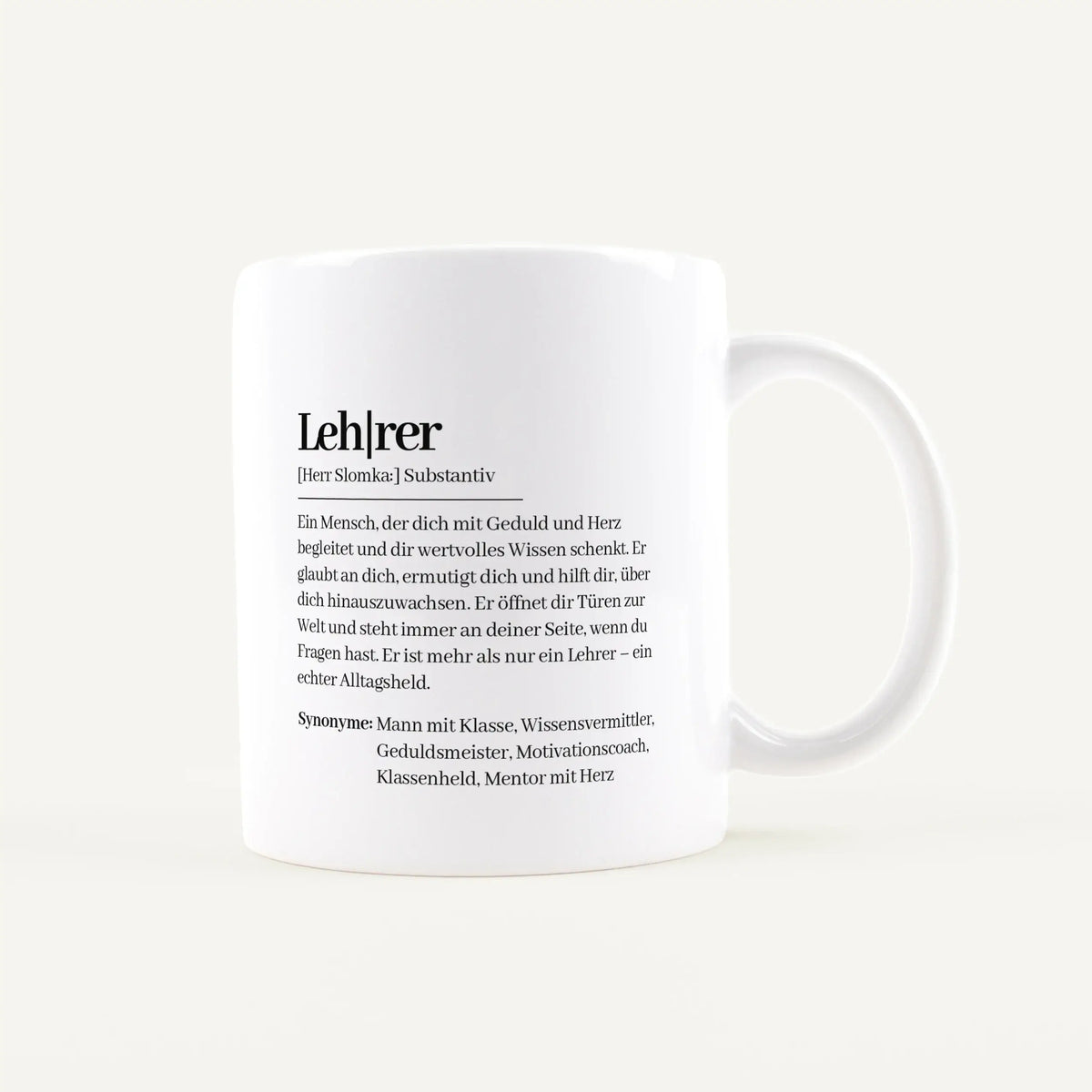 Tasse Definition Lehrer-Keramik Tasse-famprints-personalisiertes-Geschenk
