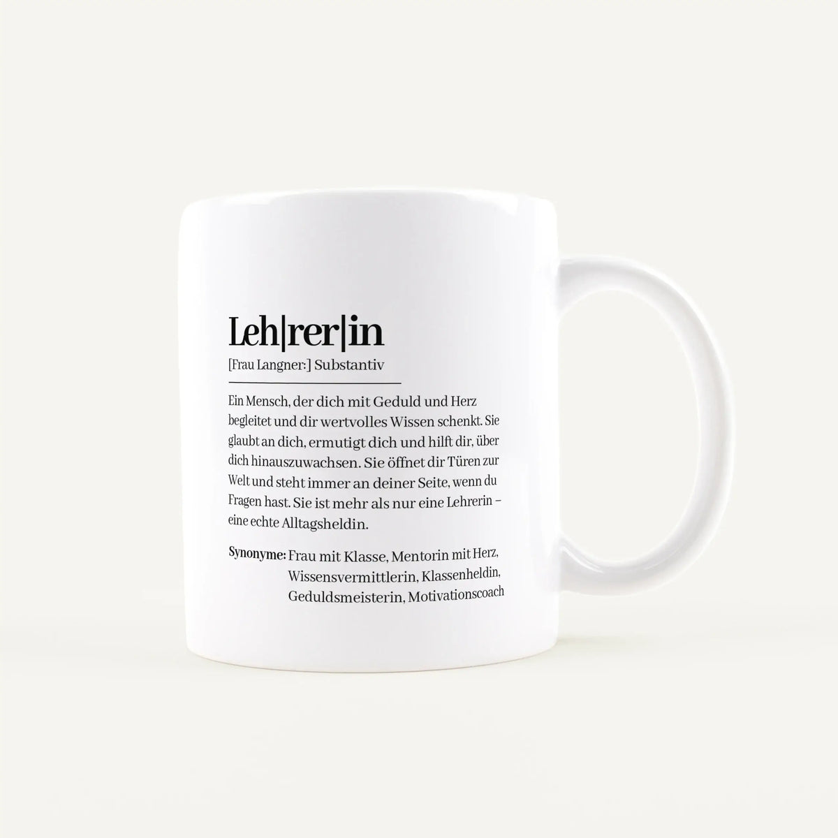 Tasse Definition Lehrerin-Keramik Tasse-famprints-personalisiertes-geschenk
