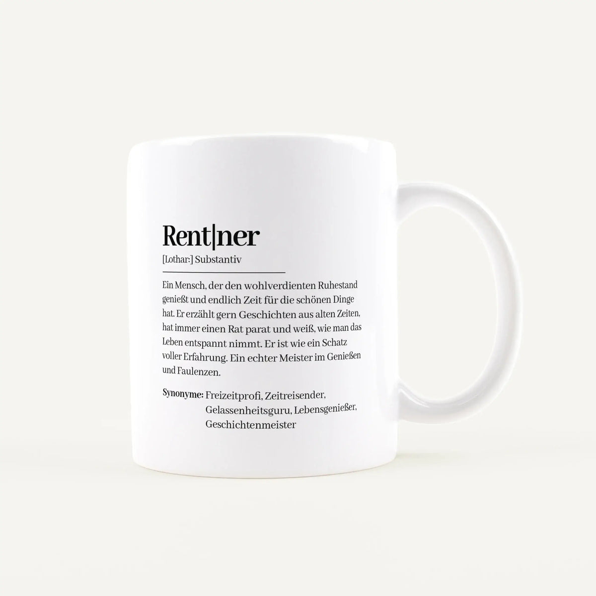 Tasse Definition Rentner-Keramik Tasse-famprints-personalisiertes-Geschenk