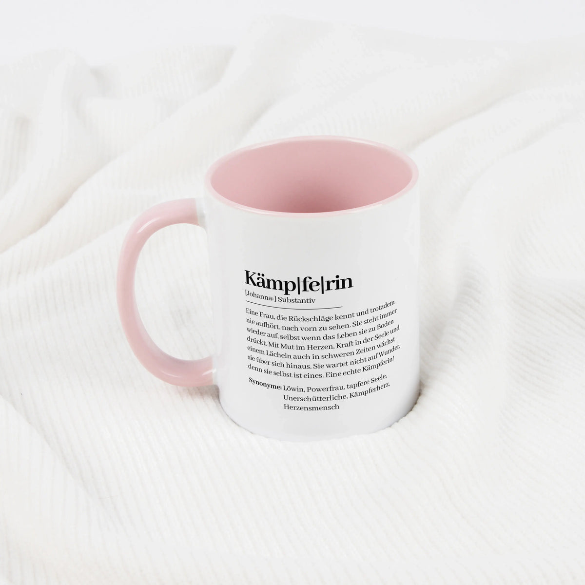 Tasse Definition Kämpferin - Keramik Tasse - Personalisiertes Geschenk