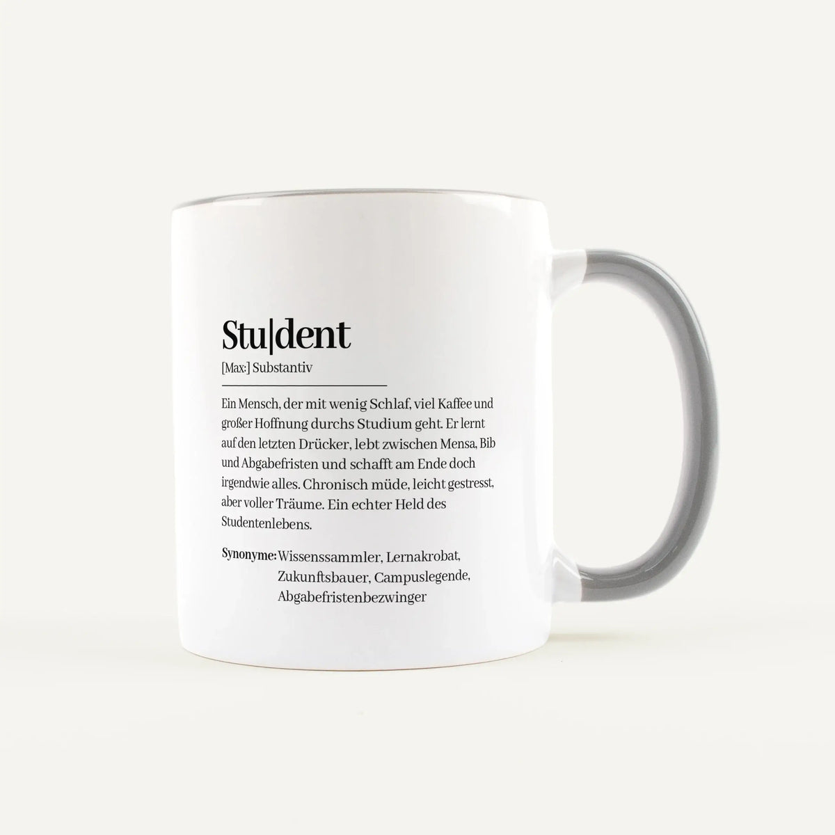 Tasse Definition Student - Keramik Tasse - Personalisiertes Geschenk