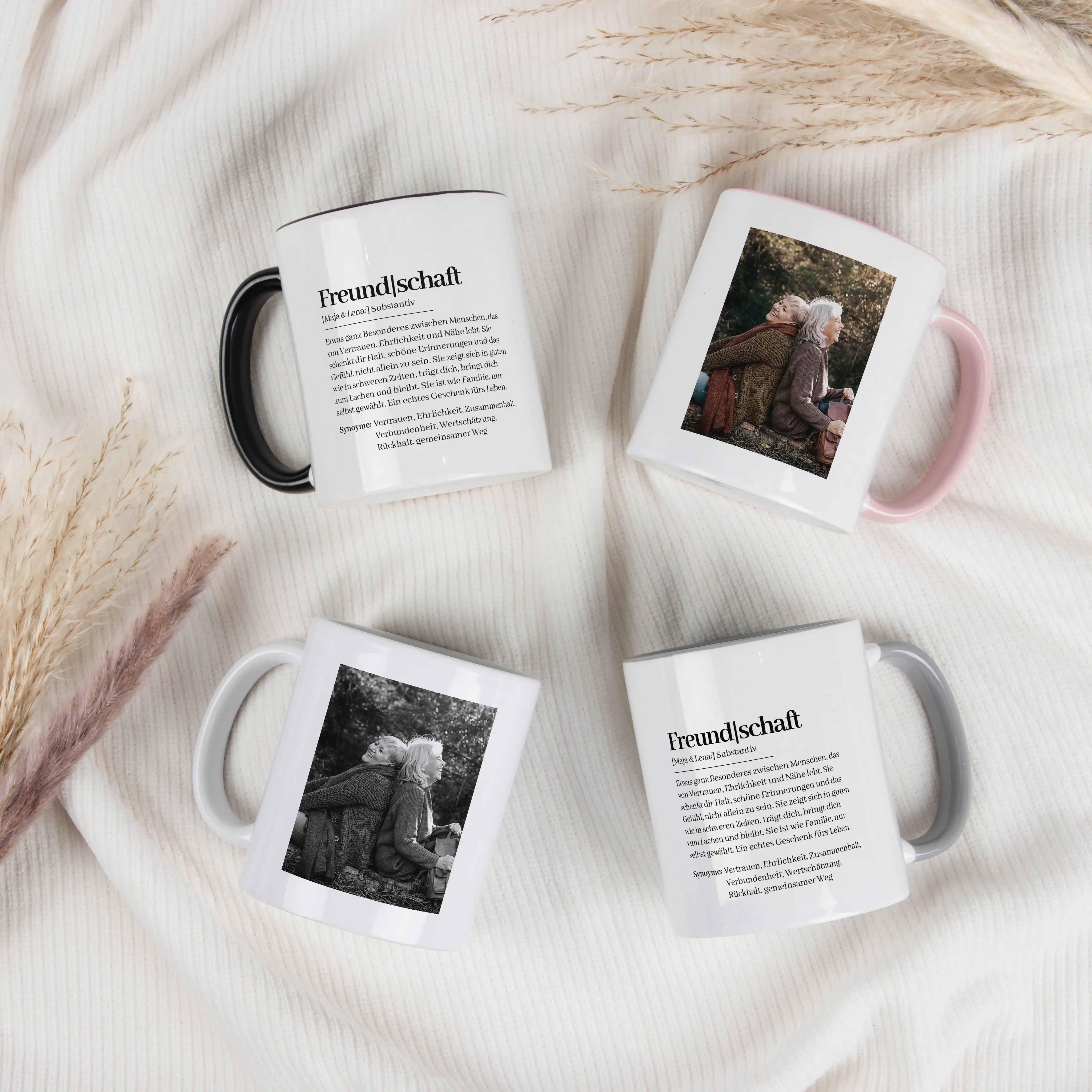 Tasse Definition Freundschaft-Keramik Tasse-famprints-Manche Verbindungen brauchen keine großen Worte und sagen trotzdem alles. Unsere Tasse Definition Freundschaft bringt genau dieses Gefühl auf den Punkt: eine liebevolle Beschreibung im Duden Stil, die