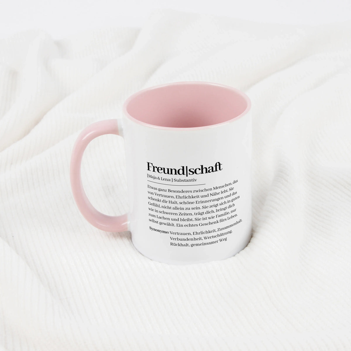 Tasse Definition Freundschaft - Keramik Tasse - Personalisiertes Geschenk Freundschaft