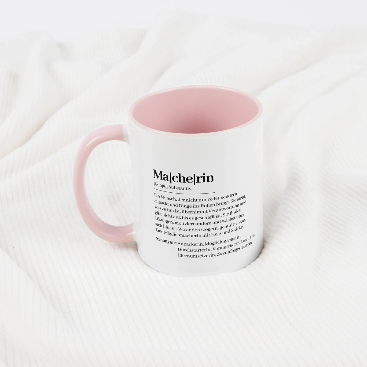 Keramik Tasse - Tasse Definition Macherin - Personalisiertes Geschenk