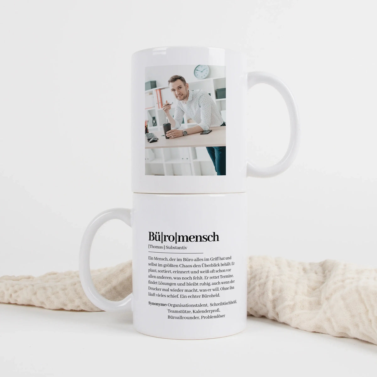 Keramik Tasse - Tasse Definition Büromensch - Personalisiertes Geschenk