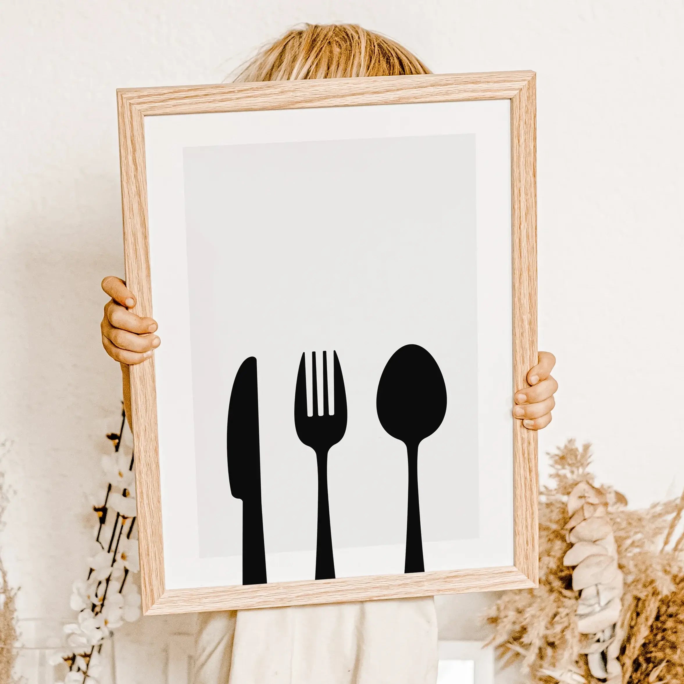 Küchenposter 'Besteck'-famprints-Poster-Ein Küchenposter ist eine einfache aber effektive Art, deine Küchenwand zu dekorieren. Das Küchenposter 'Besteck' ist eine hervorragende Möglichkeit, deinen Kochbereich stilvoller und auffälliger zu gestalten. Unser