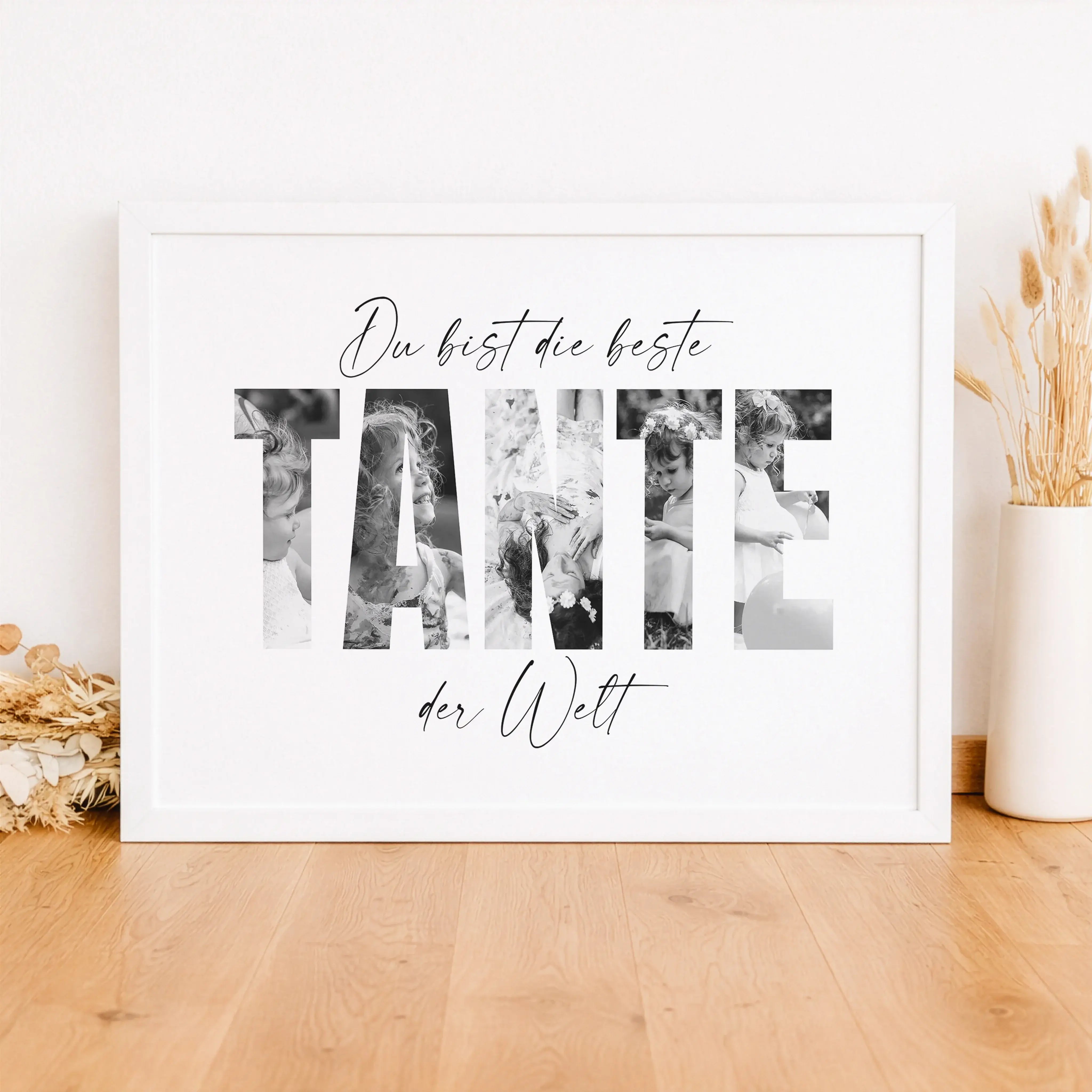 Beste Tante Poster-Personalisiertes Poster-famprints-Das Beste Tante Poster von famprints ist eine persönliche Geschenkidee für Menschen, die mehr sagen möchten als nur Danke. Das individuell gestaltbare Poster verbindet moderne Typografie mit deinen eige