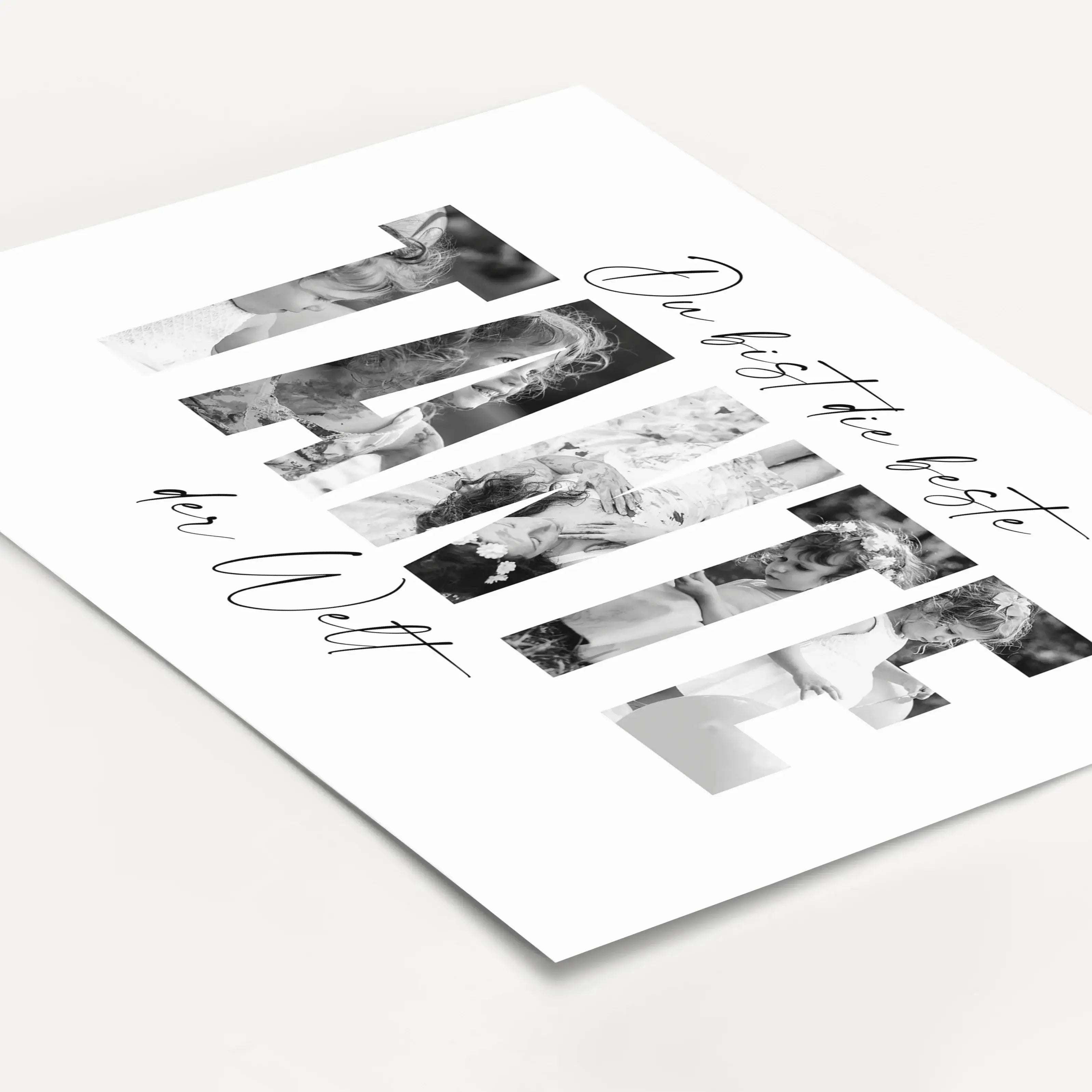 Beste Tante Poster-Personalisiertes Poster-famprints-Das Beste Tante Poster von famprints ist eine persönliche Geschenkidee für Menschen, die mehr sagen möchten als nur Danke. Das individuell gestaltbare Poster verbindet moderne Typografie mit deinen eige