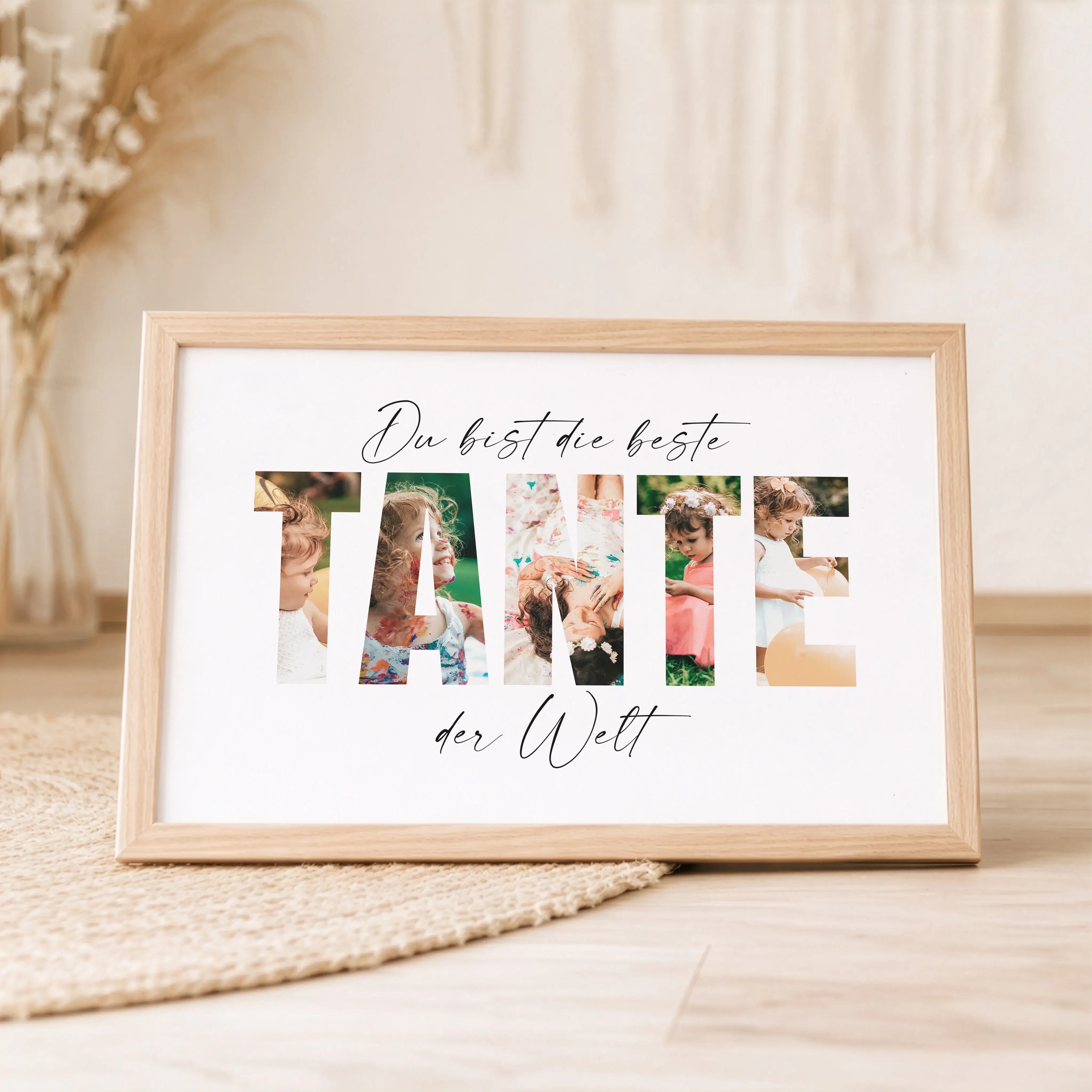 Beste Tante Poster-Personalisiertes Poster-famprints-Das Beste Tante Poster von famprints ist eine persönliche Geschenkidee für Menschen, die mehr sagen möchten als nur Danke. Das individuell gestaltbare Poster verbindet moderne Typografie mit deinen eige