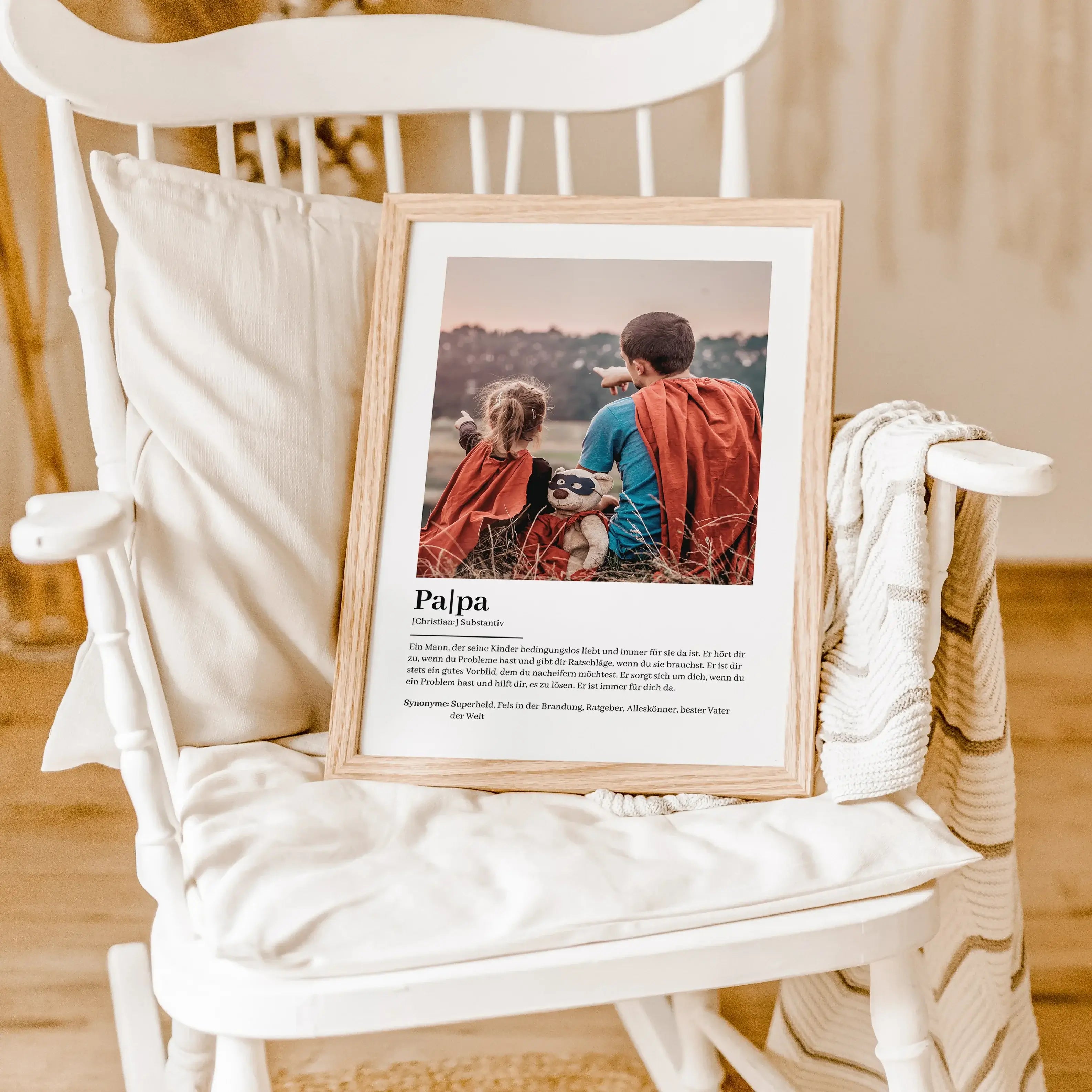 Papa Definition Poster mit Foto-famprints-Personalisiertes Poster-Auf dem Papa Definition Poster mit Foto findest du unsere Definition von einem liebevollen Vater. Das Poster kannst du mit dem Vornamen deines Vaters und einem persönlichen Foto personalisi