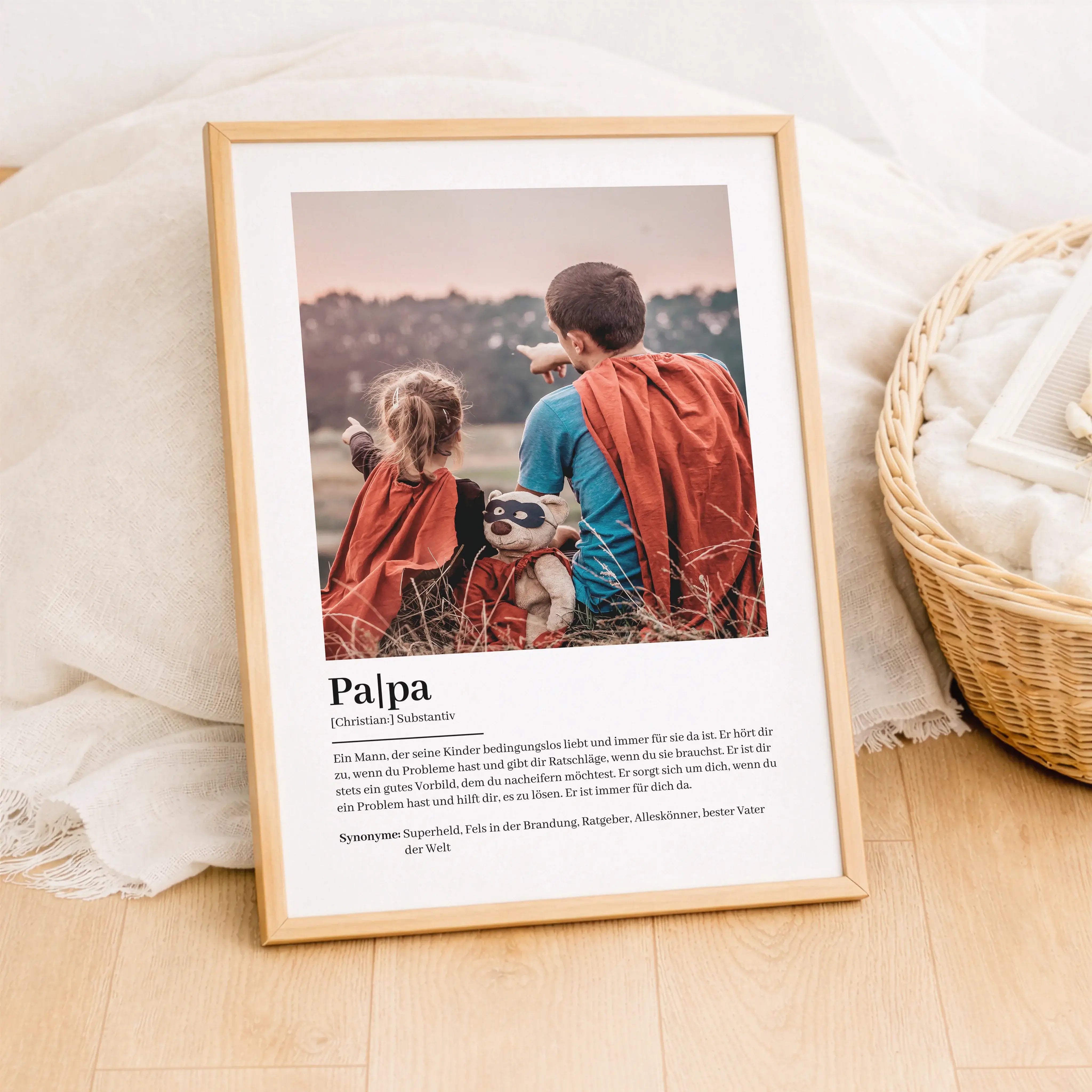 Papa Definition Poster mit Foto-Personalisiertes Poster-famprints-Das Papa Definition Poster mit Foto ist eine persönliche Art, Danke zu sagen. Du gestaltest ein individuelles Poster mit einem eigenen Bild und dem Vornamen deines Papas und machst daraus e