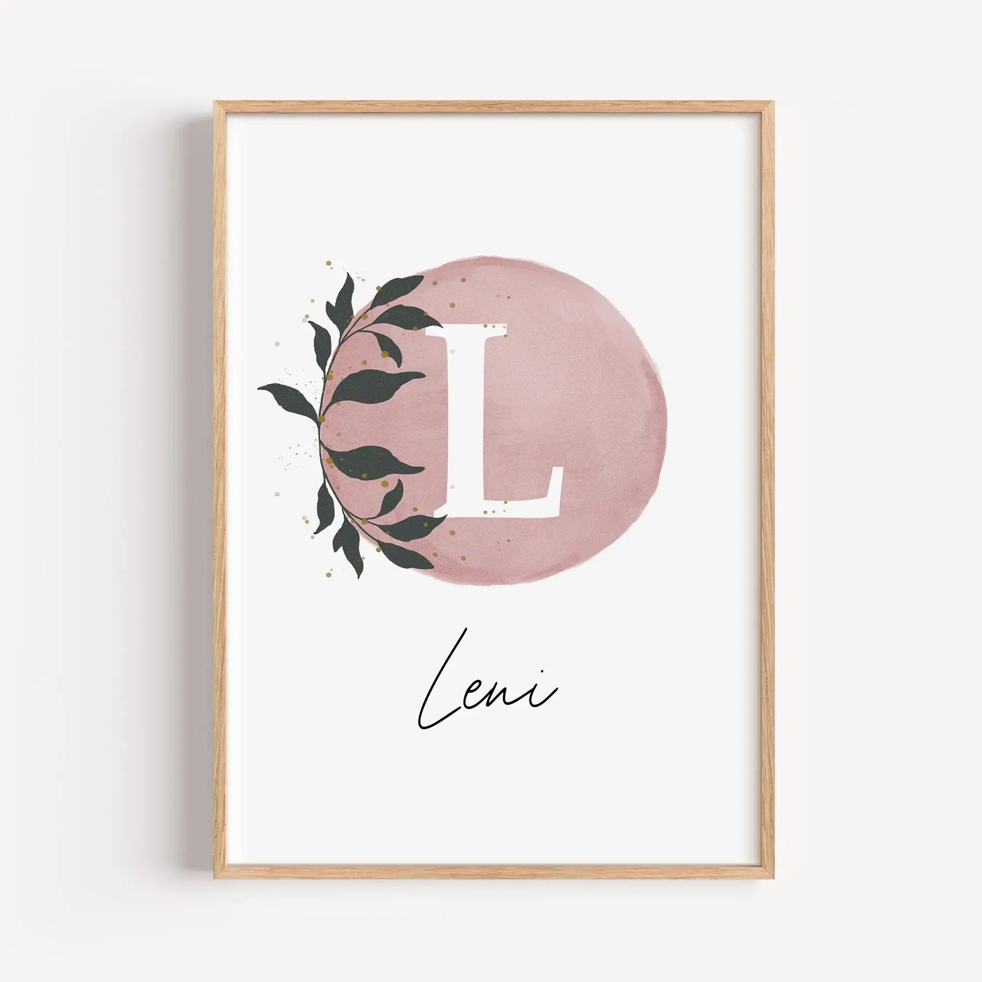 Buchstaben Poster Wasserfarbe-famprints-Personalisiertes Poster-Mache dein Kinderzimmer zu einer Kunstgalerie mit unserem wunderschönen Buchstaben Poster Wasserfarbe! Personalisiere es mit dem Anfangsbuchstaben und dem Namen deines Kindes für eine individ