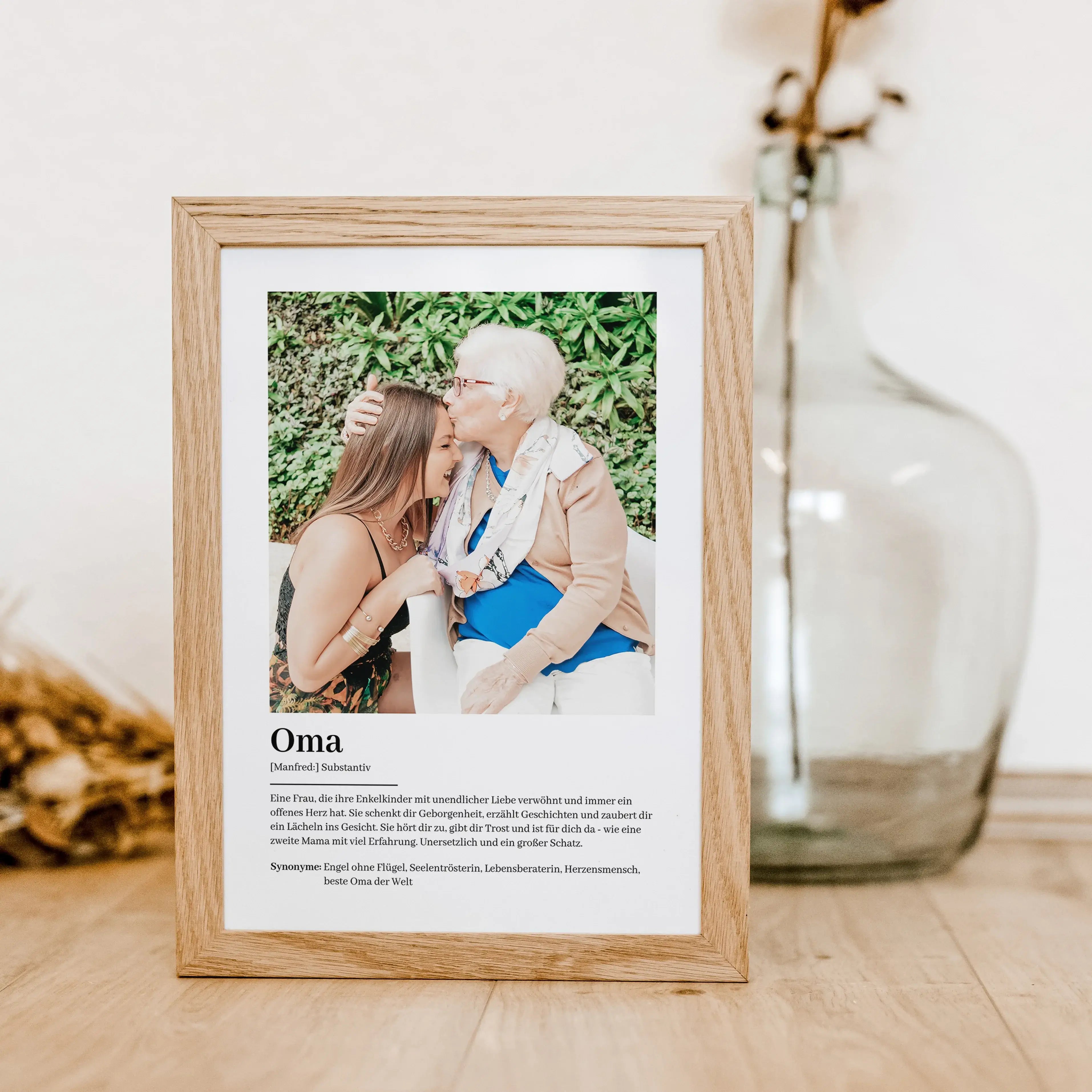 Oma Definition Poster mit Foto-famprints-Personalisiertes Poster-Suchst du nach einem ganz besonderen Geschenk für deine Oma? Unser Oma Definition Poster mit Foto ist die perfekte Wahl, um deine Liebe und Wertschätzung auf einzigartige Weise auszudrücken.