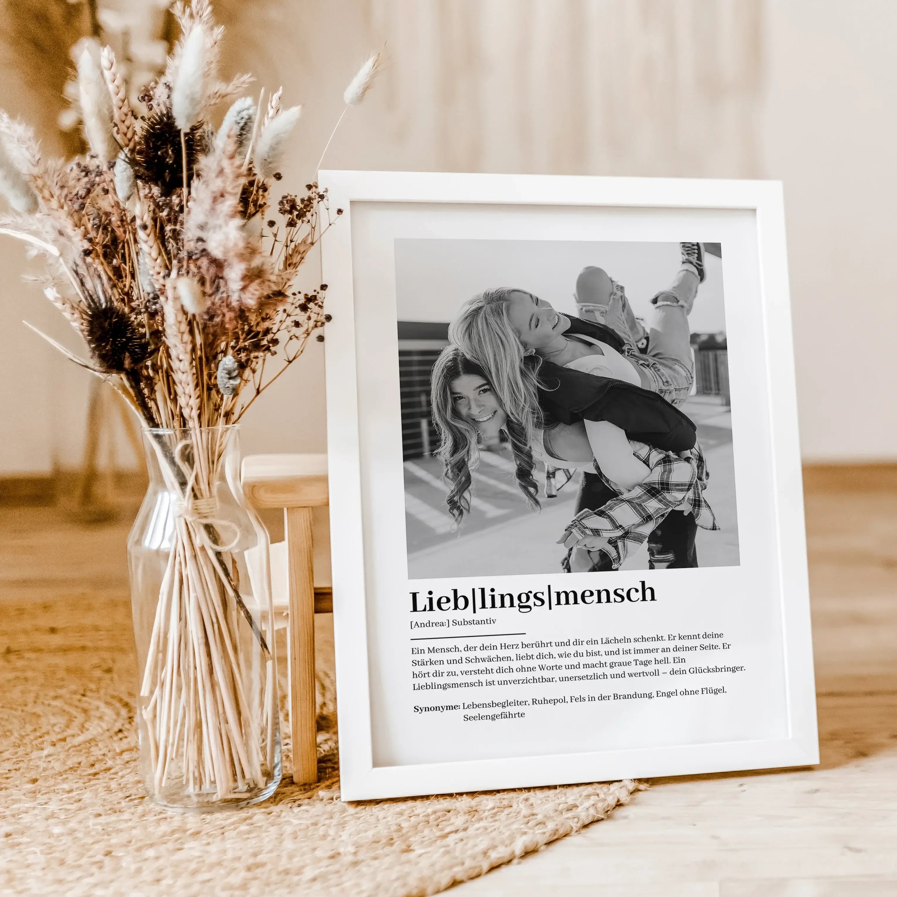 Lieblingsmensch Definition Poster mit Foto-Personalisiertes Poster-famprints-Entdecke unser einzigartiges Lieblingsmensch Definition Poster mit Foto – das perfekte personalisierte Geschenk für deine liebsten Menschen! Dieses liebevoll gestaltete Poster ze