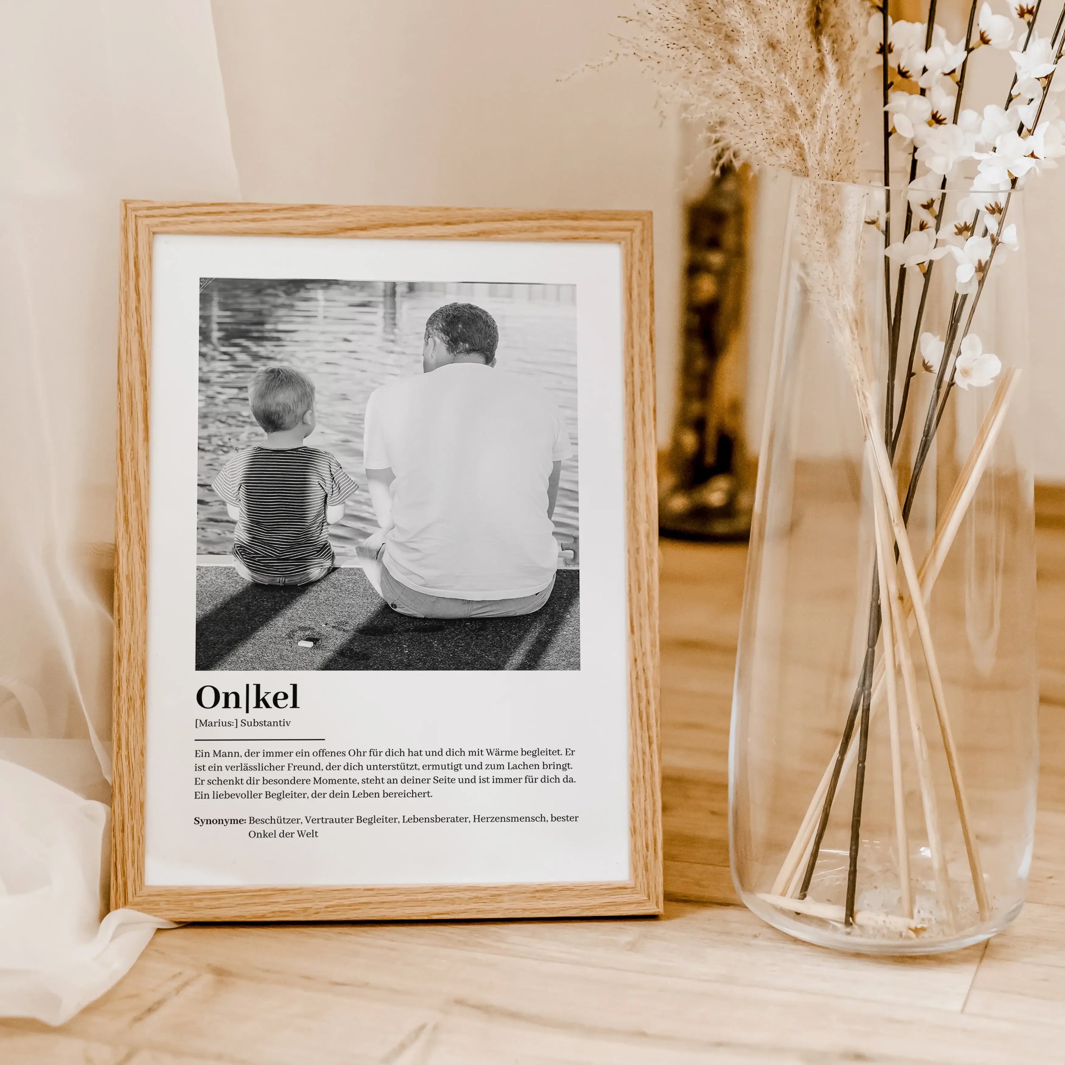 Onkel Definition Poster mit Foto-famprints-Personalisiertes Poster-Suchst du nach einem besonderen Geschenk für deinen Onkel? Unser Onkel Definition Poster mit Foto ist die perfekte Wahl! Dieses liebevoll gestaltete Poster zeigt auf einzigartige Weise, wi