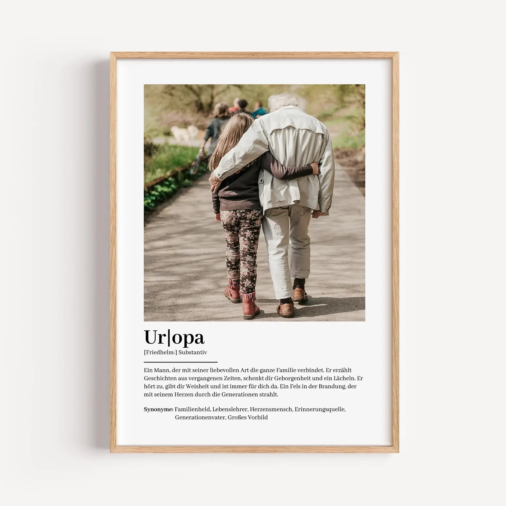 Uropa Definition Poster mit Foto-Personalisiertes Poster-famprints-Das Uropa Definition Poster mit Foto ist eine besondere Art, einem Menschen Danke zu sagen, der die Familie über Generationen hinweg prägt. Dieses personalisierte Poster verbindet ein indi