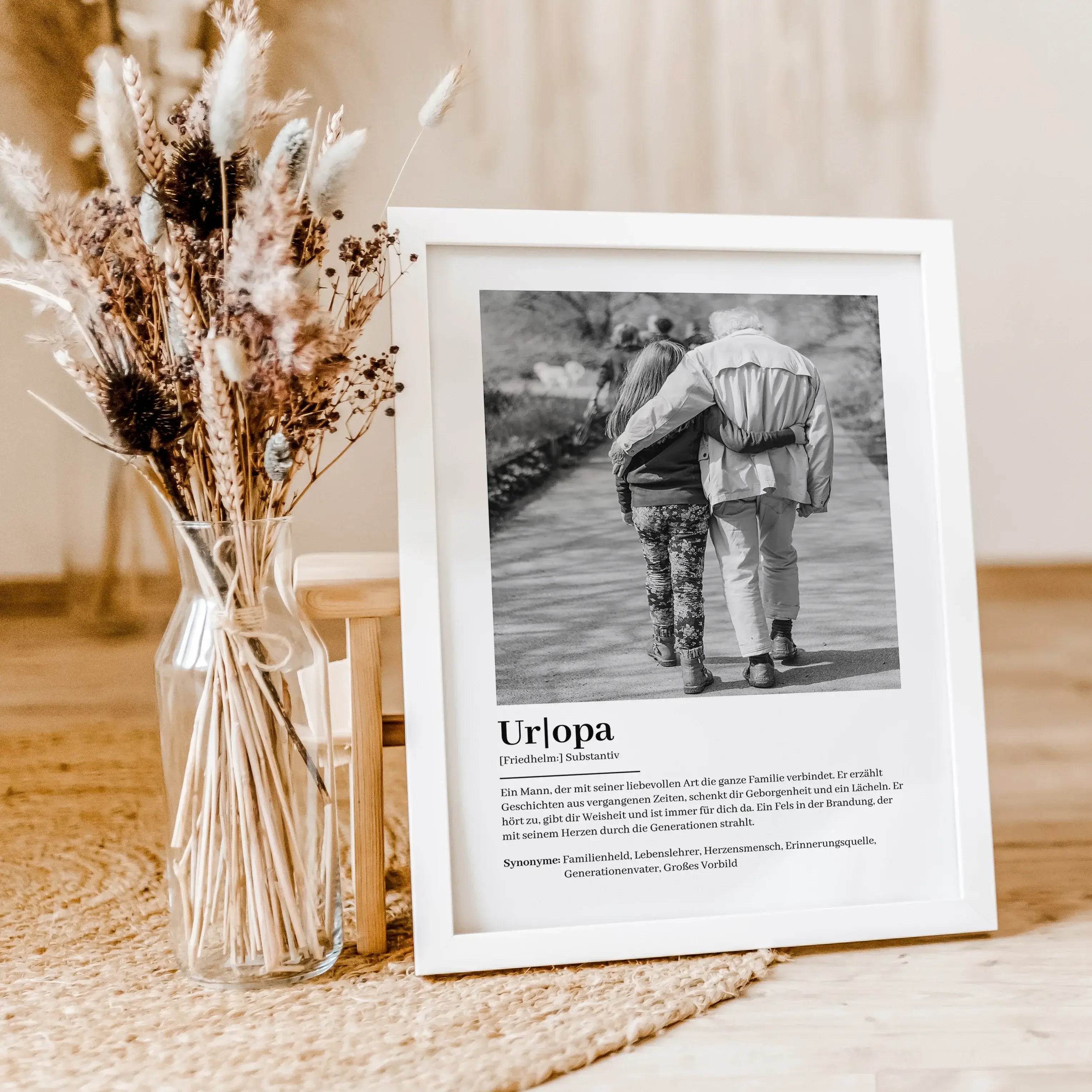Uropa Definition Poster mit Foto-Personalisiertes Poster-famprints-Suchst du nach einem einzigartigen Geschenk für deinen Uropa? Unser Uropa Definition Poster mit Foto ist die perfekte Wahl! Dieses liebevoll gestaltete Poster zeigt auf besondere Weise, wi