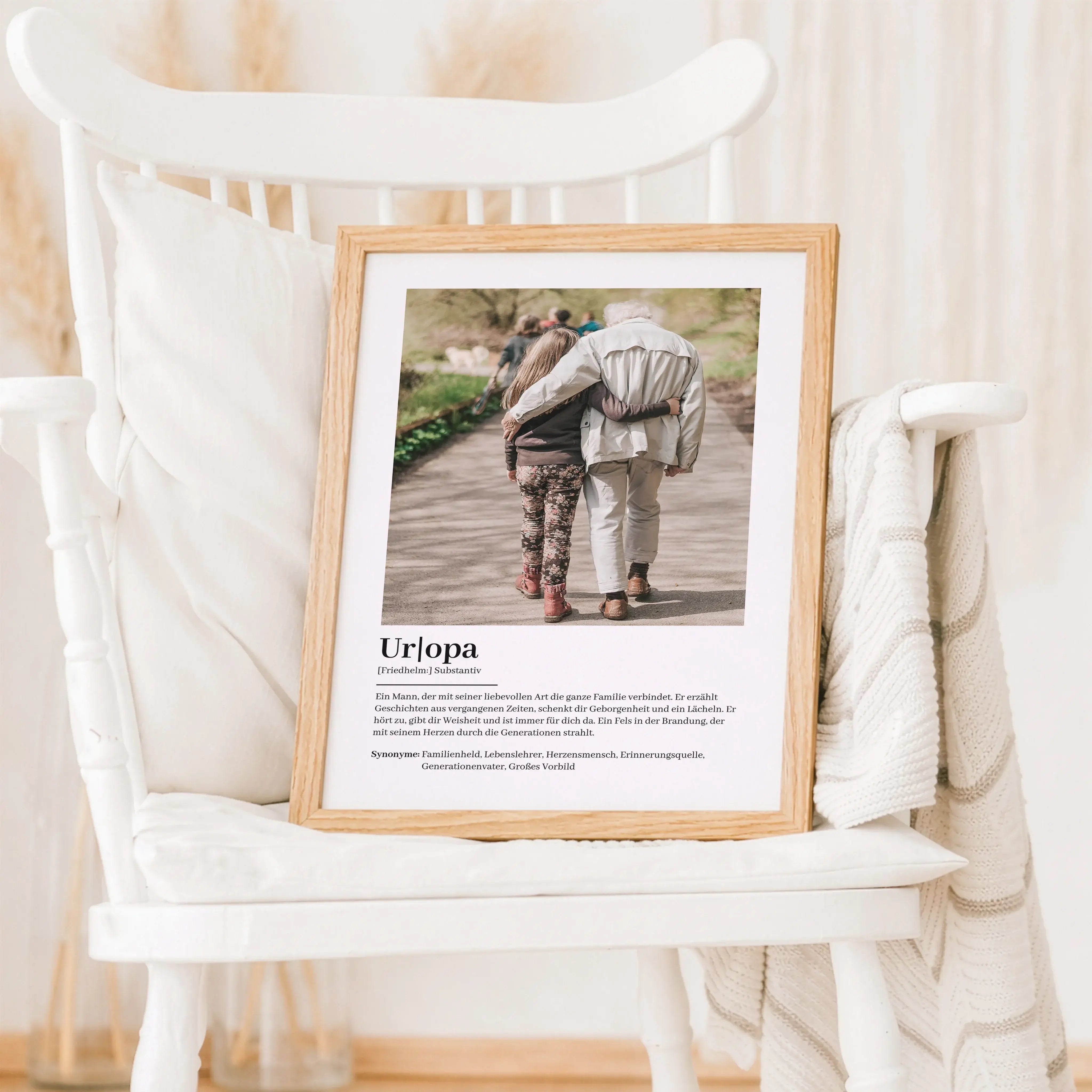 Uropa Definition Poster mit Foto-Personalisiertes Poster-famprints-Das Uropa Definition Poster mit Foto ist eine besondere Art, einem Menschen Danke zu sagen, der die Familie über Generationen hinweg prägt. Dieses personalisierte Poster verbindet ein indi