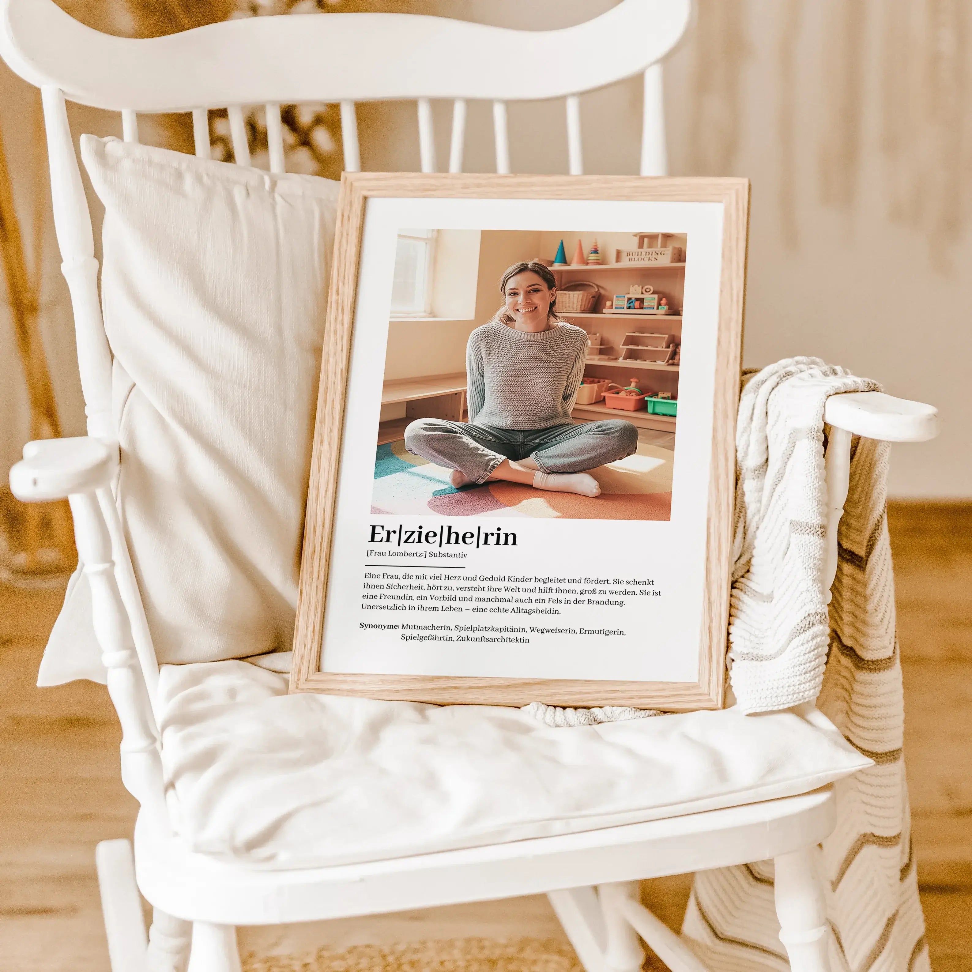 Erzieherin Definition Poster mit Foto-Personalisiertes Poster-famprints-Suchst du nach einem besonderen Geschenk für deine Erzieherin? Unser Erzieherin Definition Poster mit Foto ist die perfekte Wahl! Dieses liebevoll gestaltete Poster zeigt auf einzigar