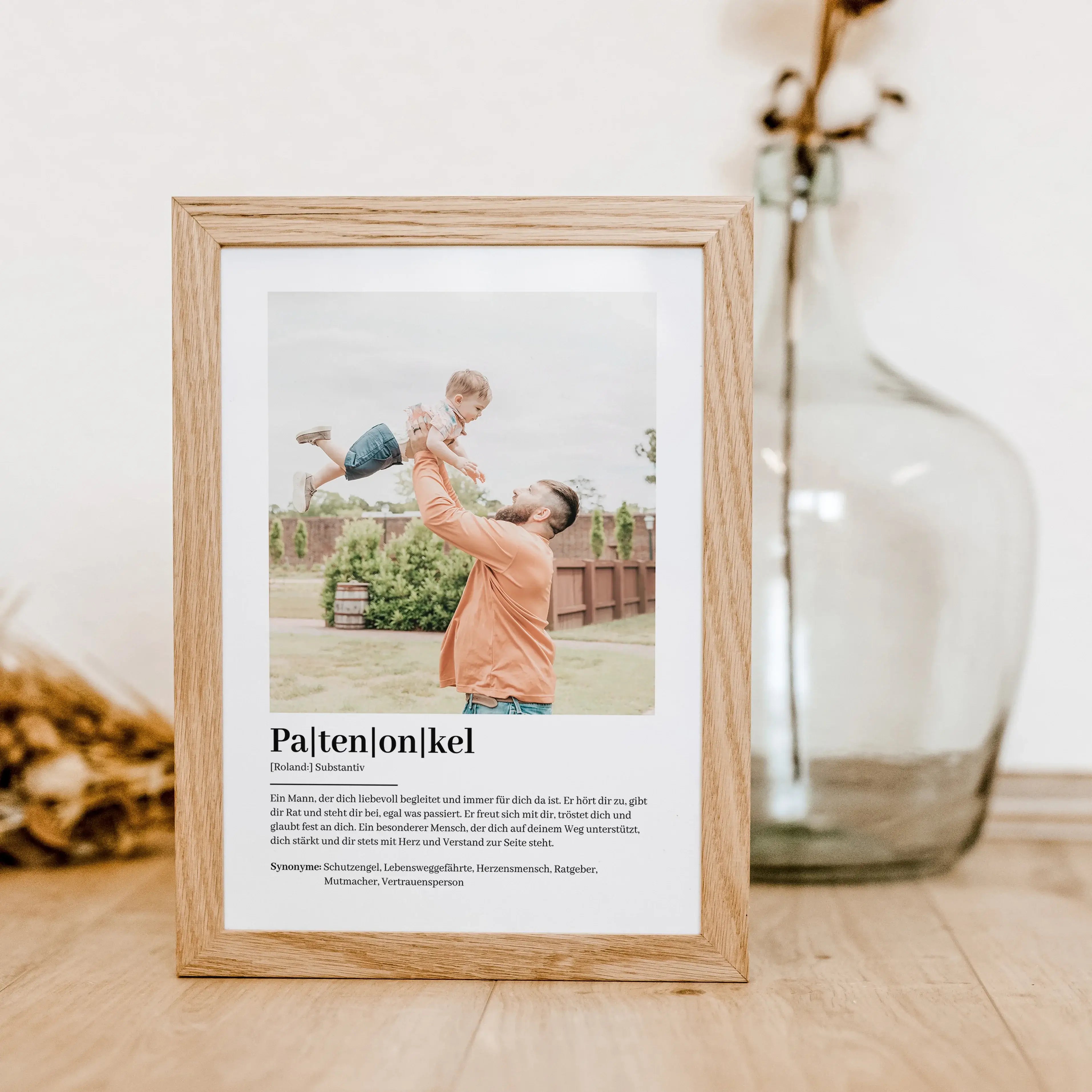 Patenonkel Definition Poster mit Foto-Personalisiertes Poster-famprints-Suchst du nach einem einzigartigen Geschenk für deinen Patenonkel? Unser Patenonkel Definition Poster mit Foto ist die perfekte Wahl! Dieses liebevoll gestaltete Poster zeigt auf beso
