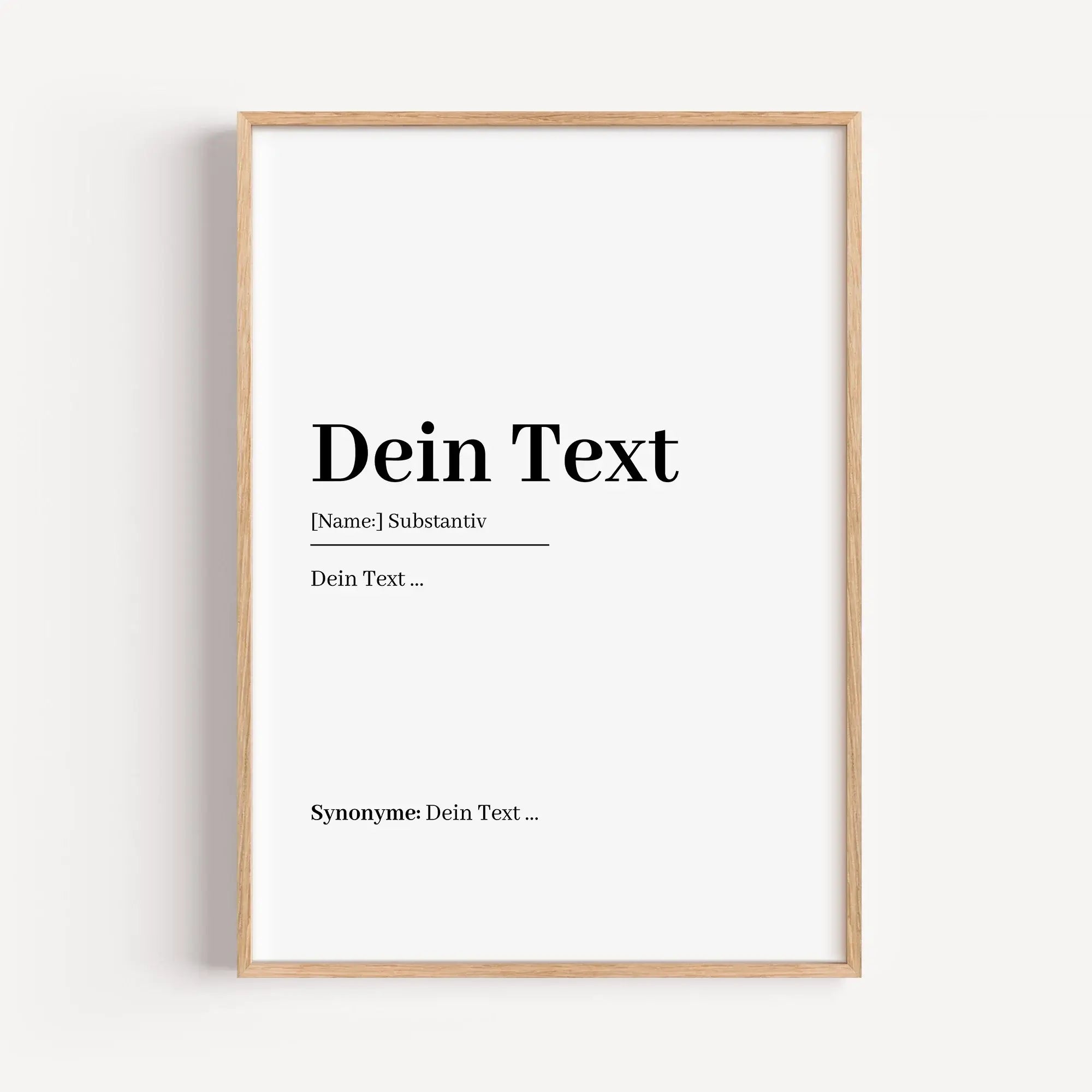 Eigener Text Definition Poster-Personalisiertes Poster-famprints-Eigener Text Definition Poster von famprints ist die ideale Möglichkeit, Worte sichtbar zu machen, die etwas bedeuten. Du gestaltest dein persönliches Definition Poster mit eigenem Text, Nam