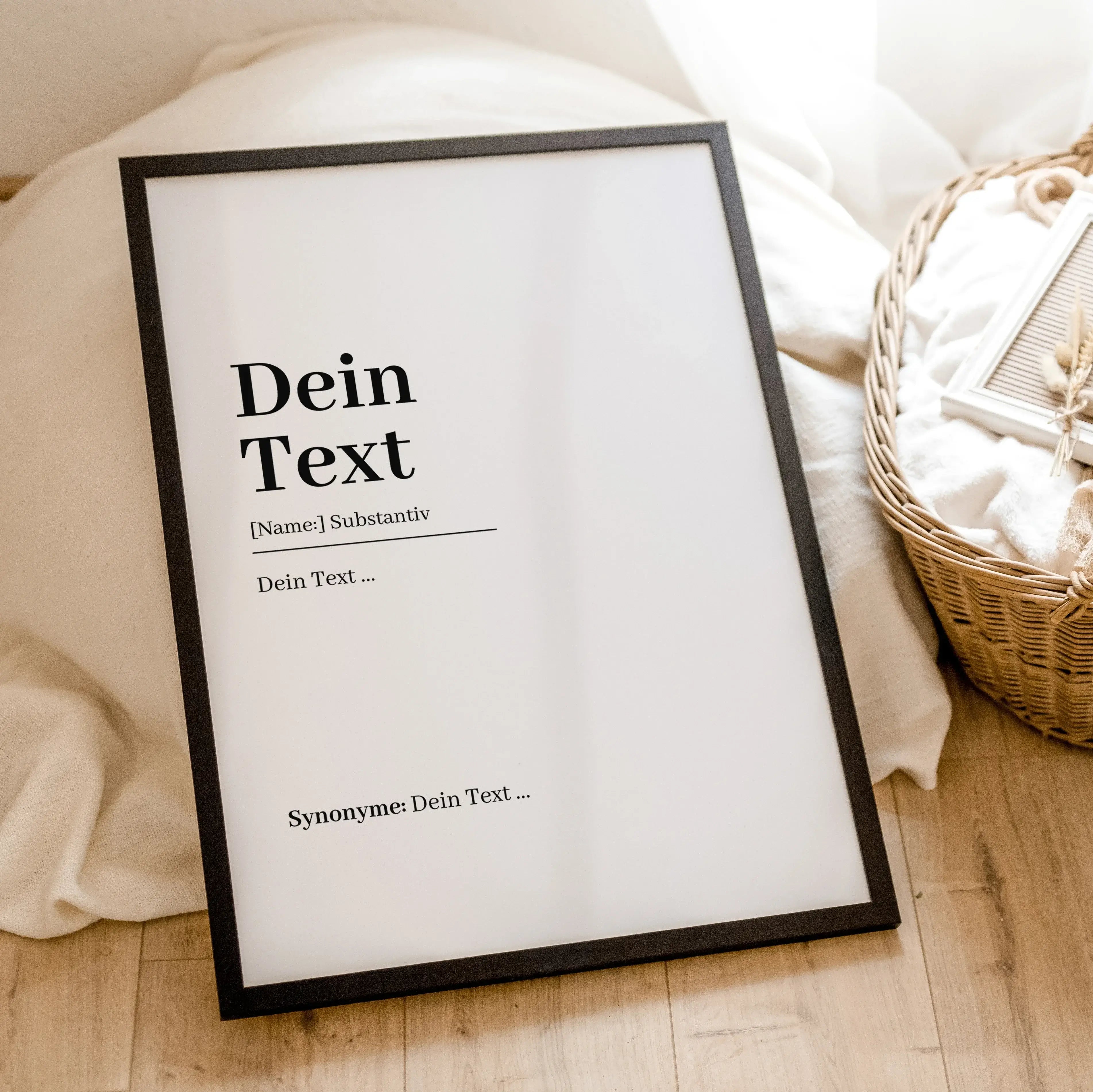 Eigener Text Definition Poster - Personalisiertes Poster - famprints - Entdecke dein einzigartiges Eigener Text Definition Poster – das perfekte personalisierte Geschenk für jeden Anlass! Gestalte dein Poster ganz individuell mit deinem eigenen Text und N